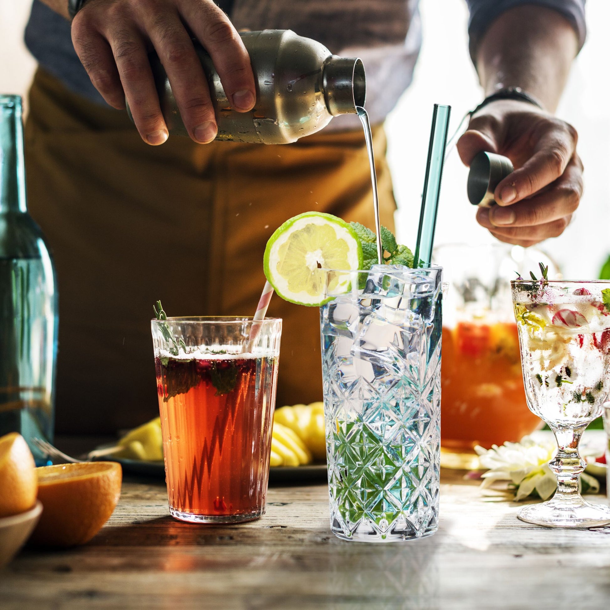 Longdrinkgläser 6er-Set Transparent von Relaxdays