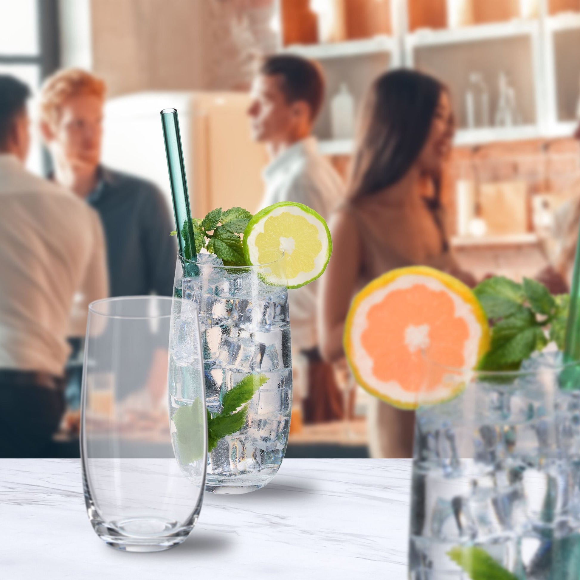 Trinkgläser 12er-Set Transparent von Relaxdays