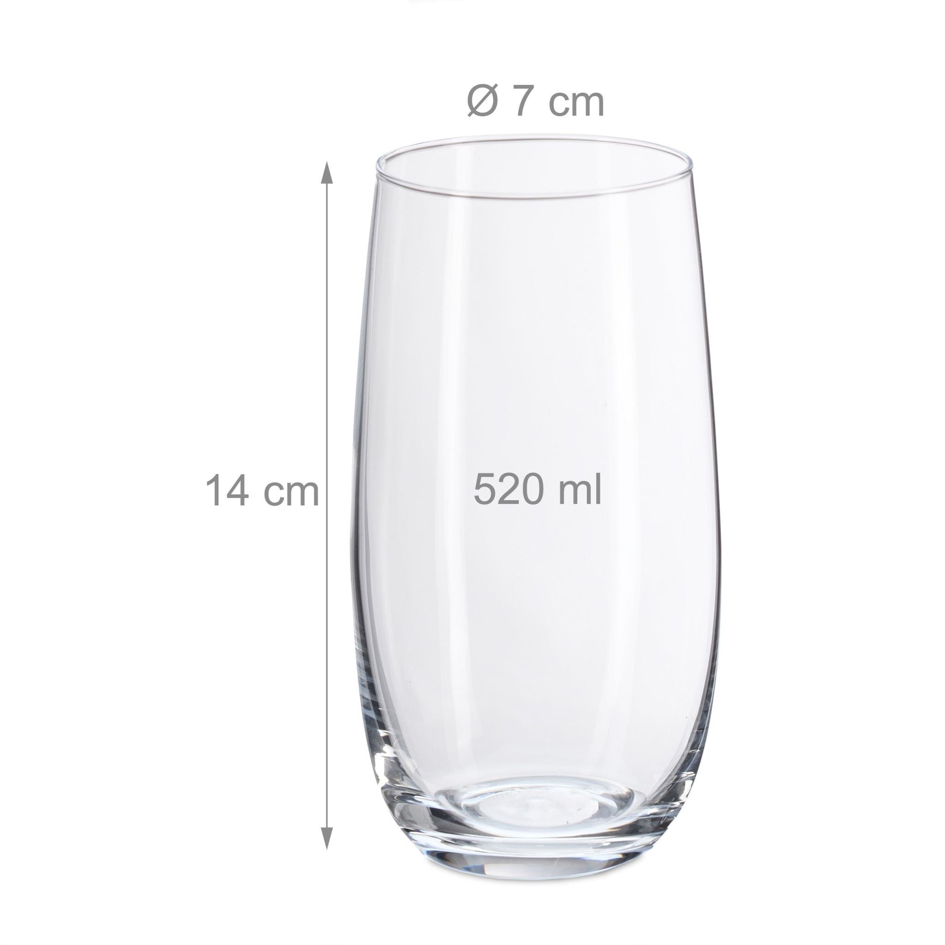 Trinkgläser 12er-Set Transparent von Relaxdays