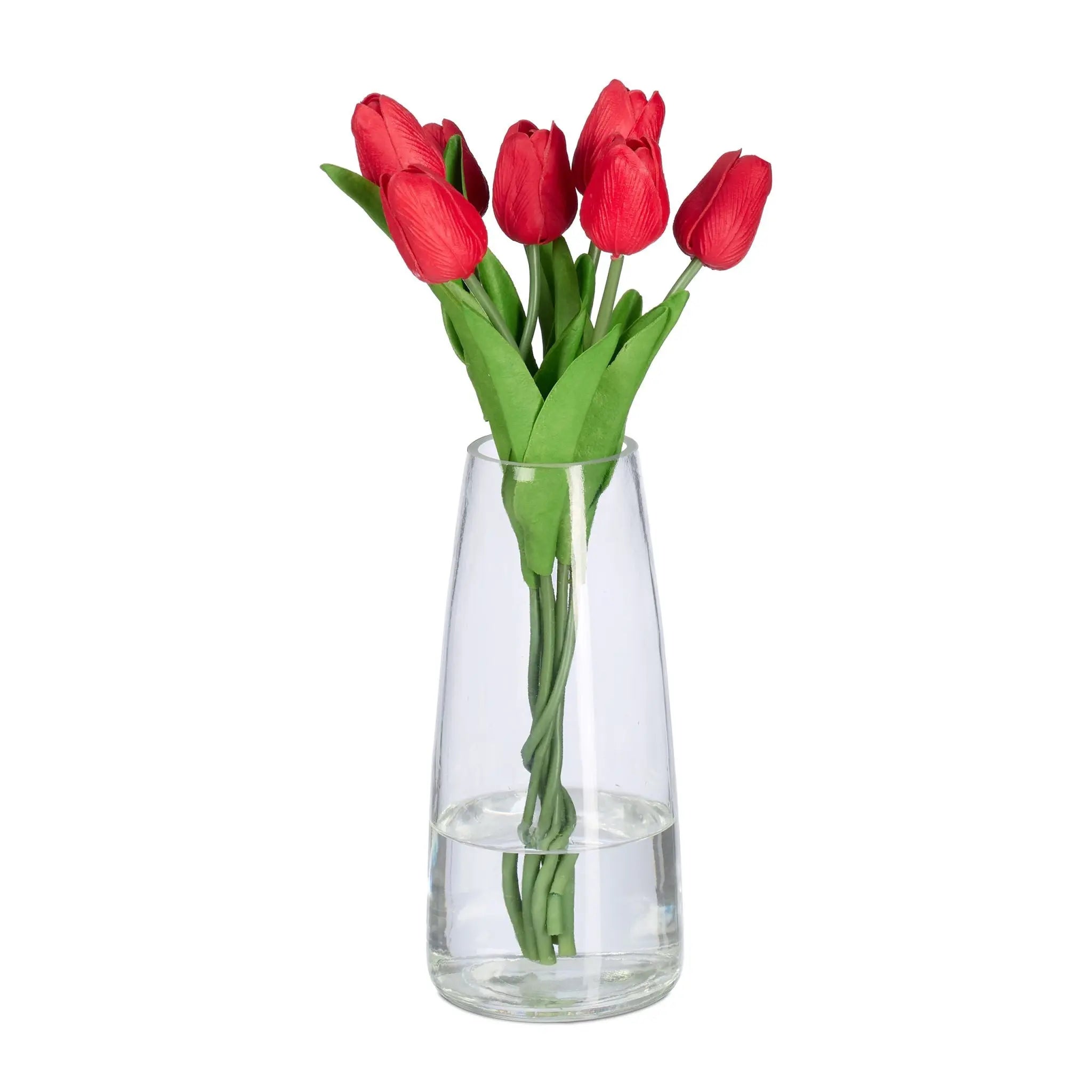 Vase Glas Transparent von Relaxdays