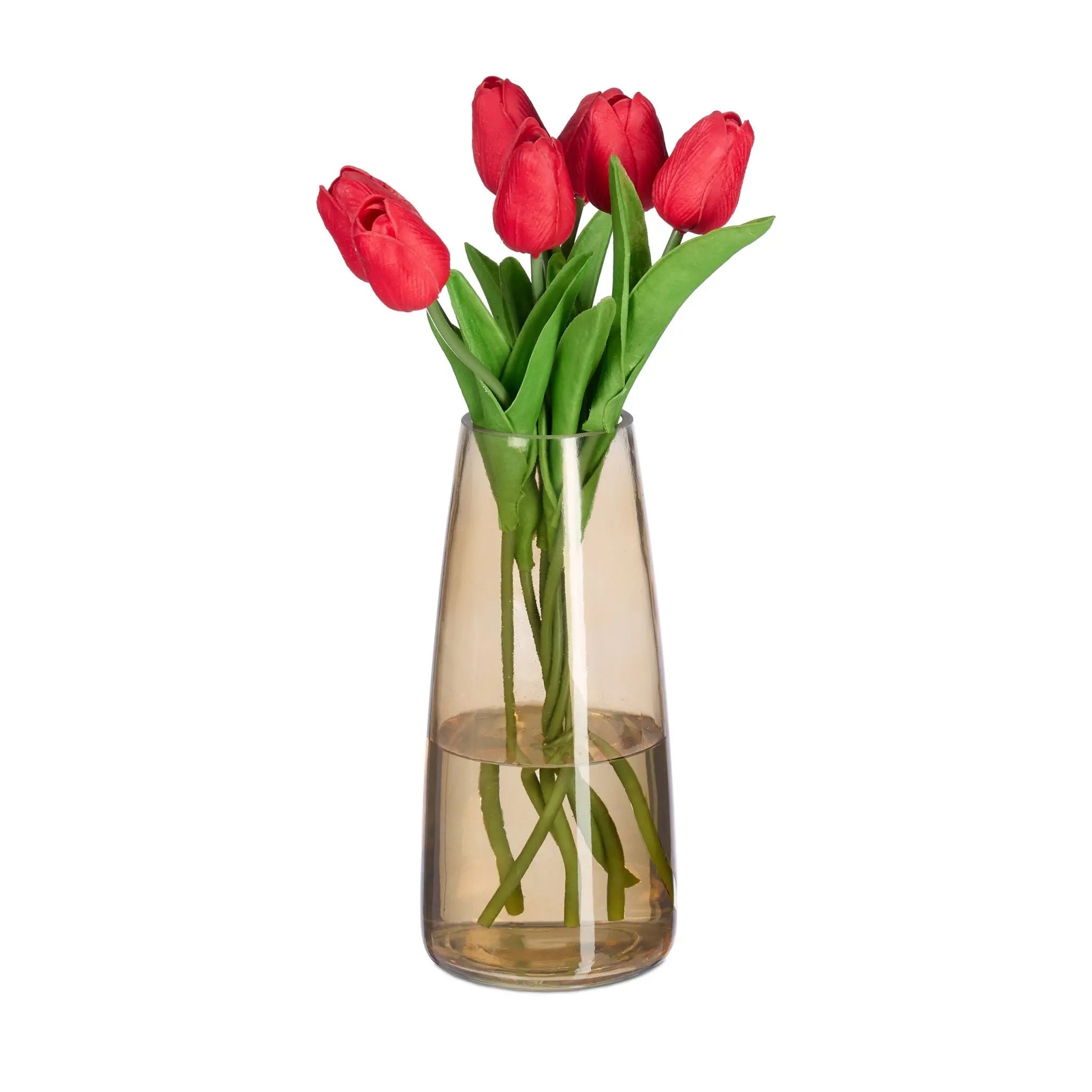 Vase Glas Braun von Relaxdays