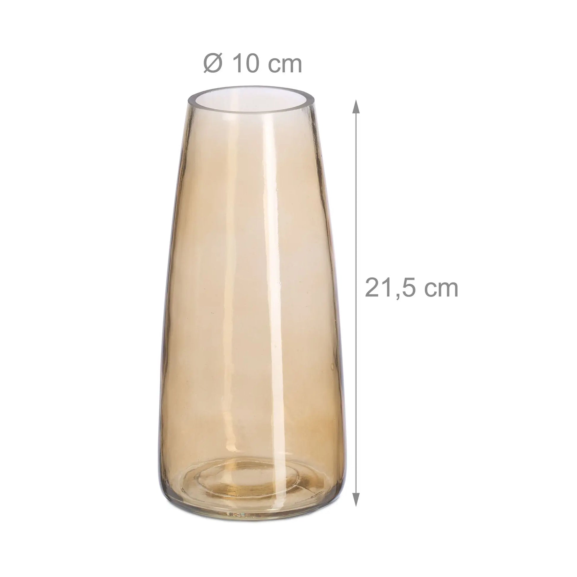 Vase Glas Braun von Relaxdays