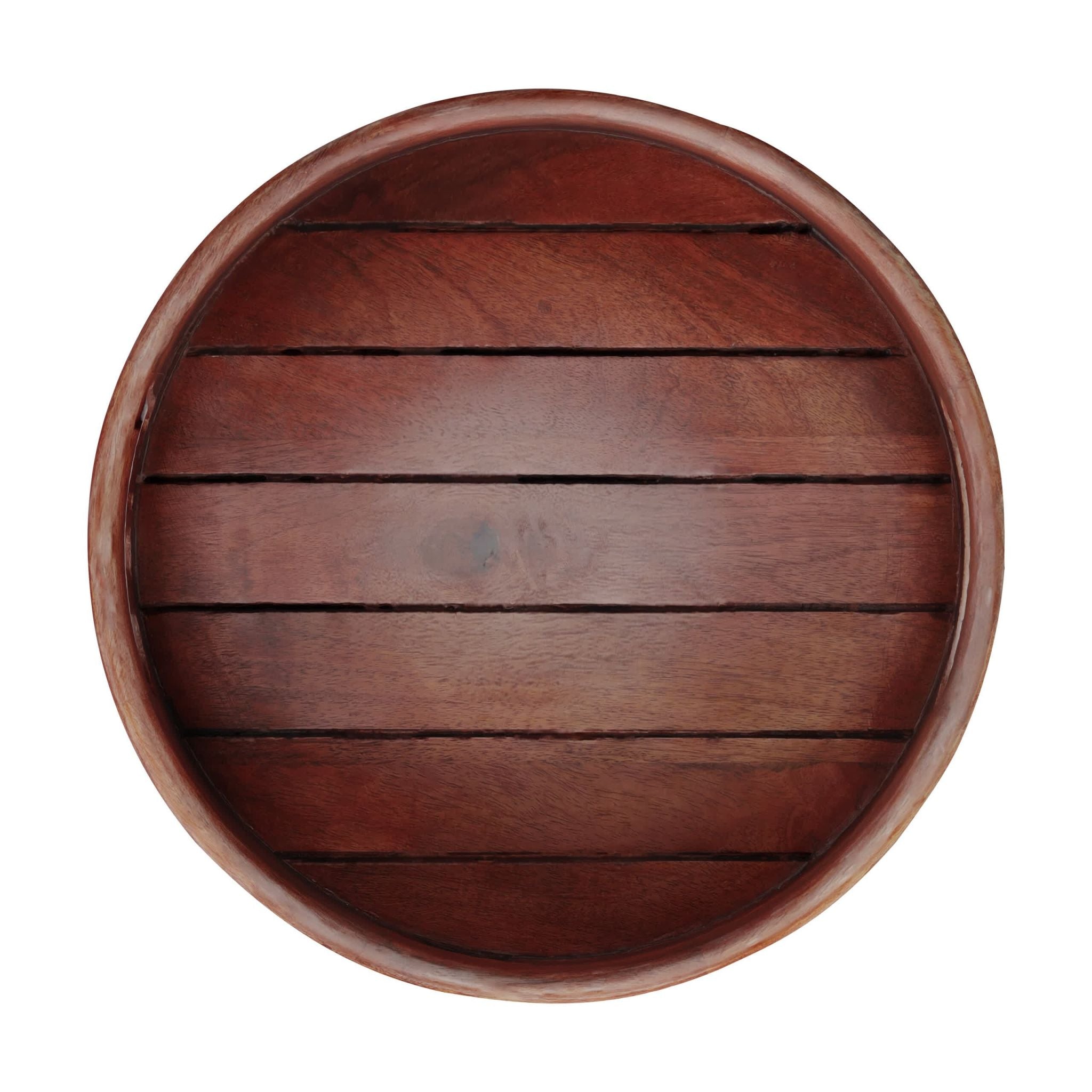 Tablett Mangoholz 2-tlg. Set Braun von Relaxdays