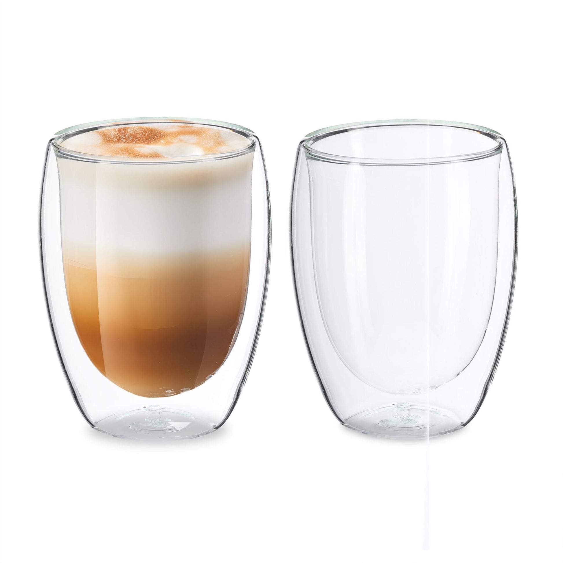Latte Macchiato Gläser 350ml Transparent von Relaxdays