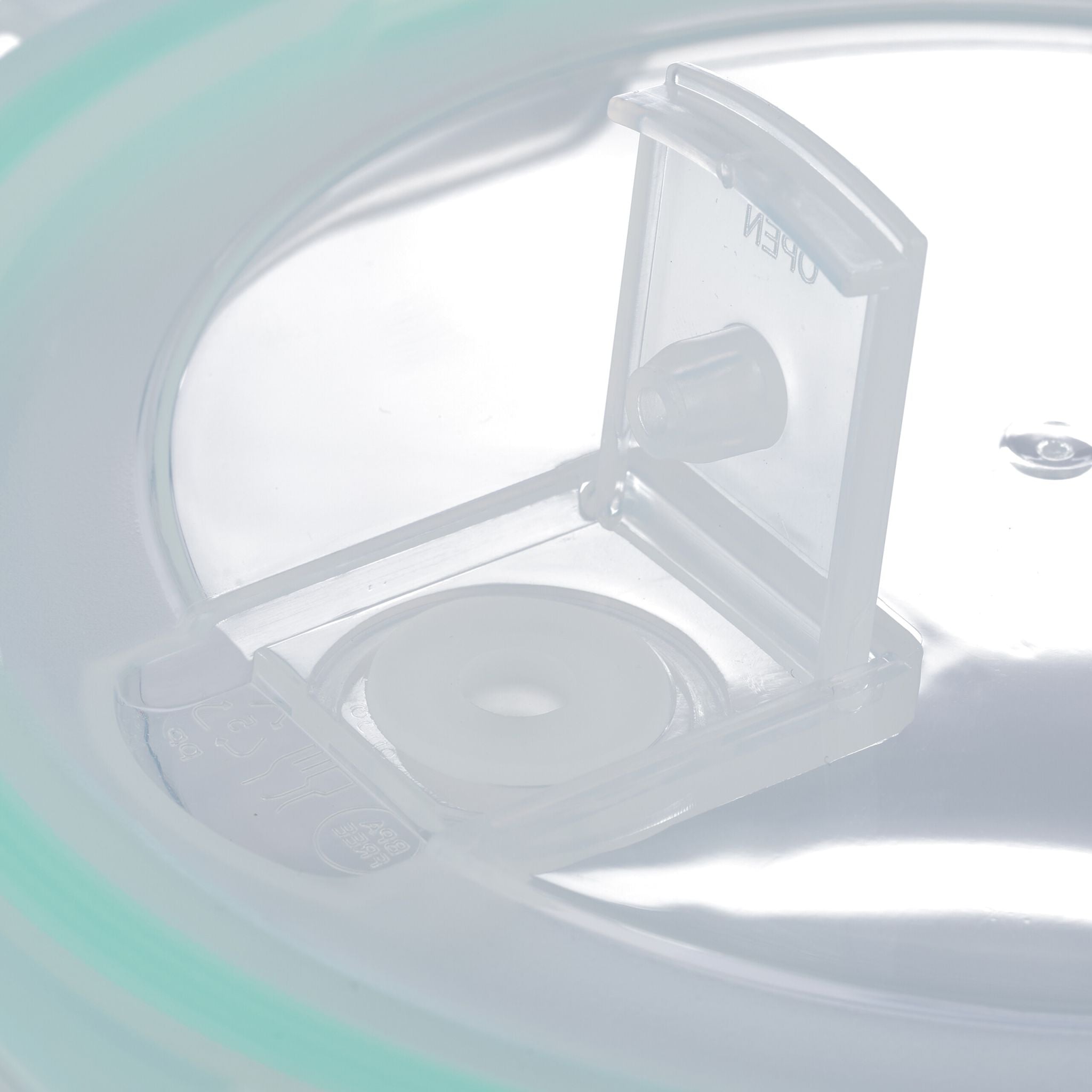 Glasbehälter mit Deckel Set Weiss-Transparent-Türkis von Relaxdays
