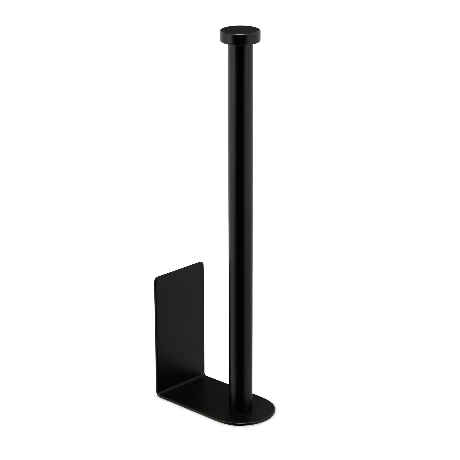 Selbstklebender Ersatzrollenhalter Schwarz von Relaxdays