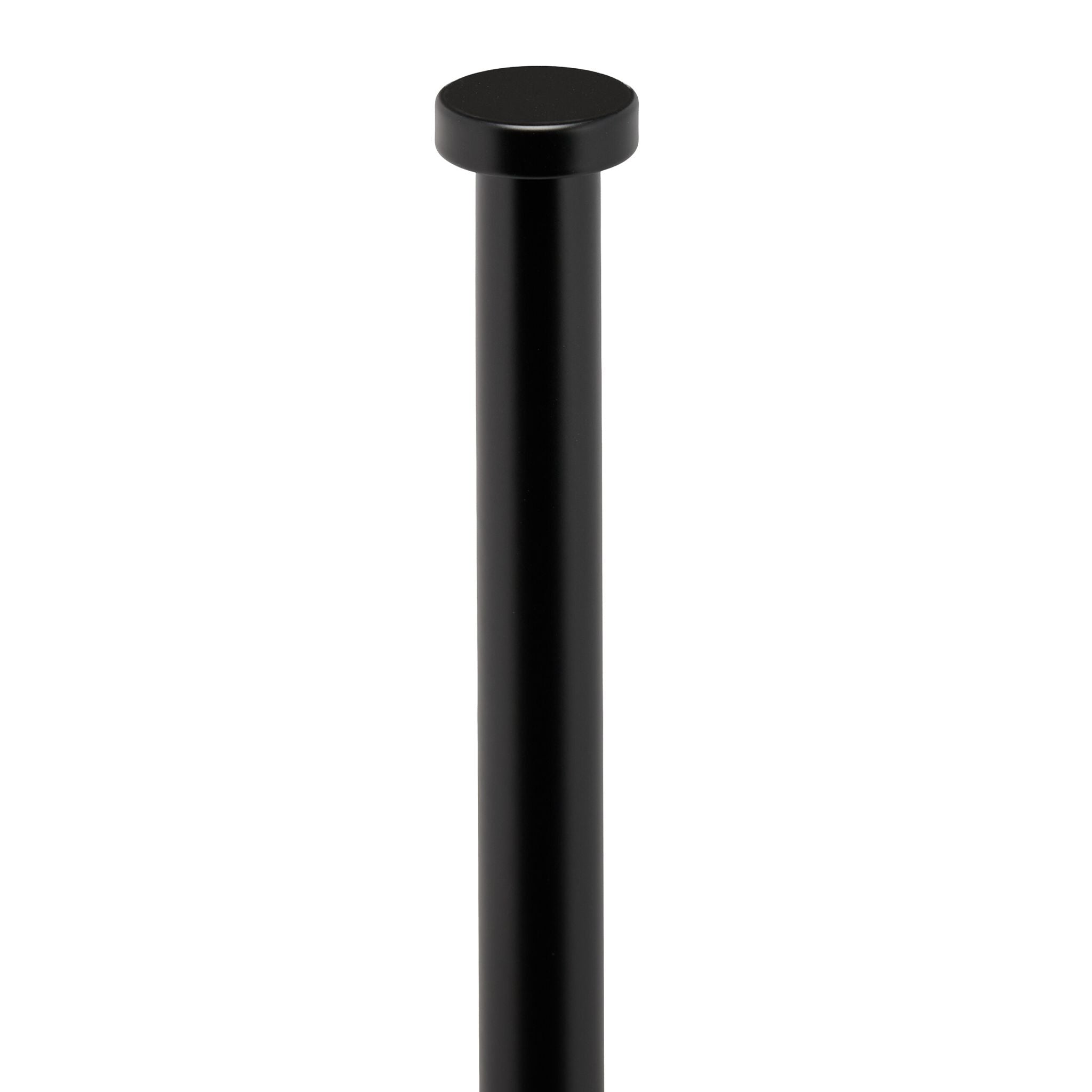 Selbstklebender Ersatzrollenhalter Schwarz von Relaxdays