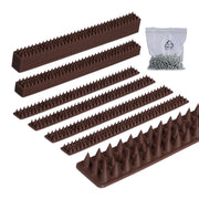 Vogelabwehr Spikes Kunststoff Braun von Relaxdays
