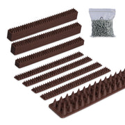 Vogelabwehr Spikes Kunststoff Braun von Relaxdays