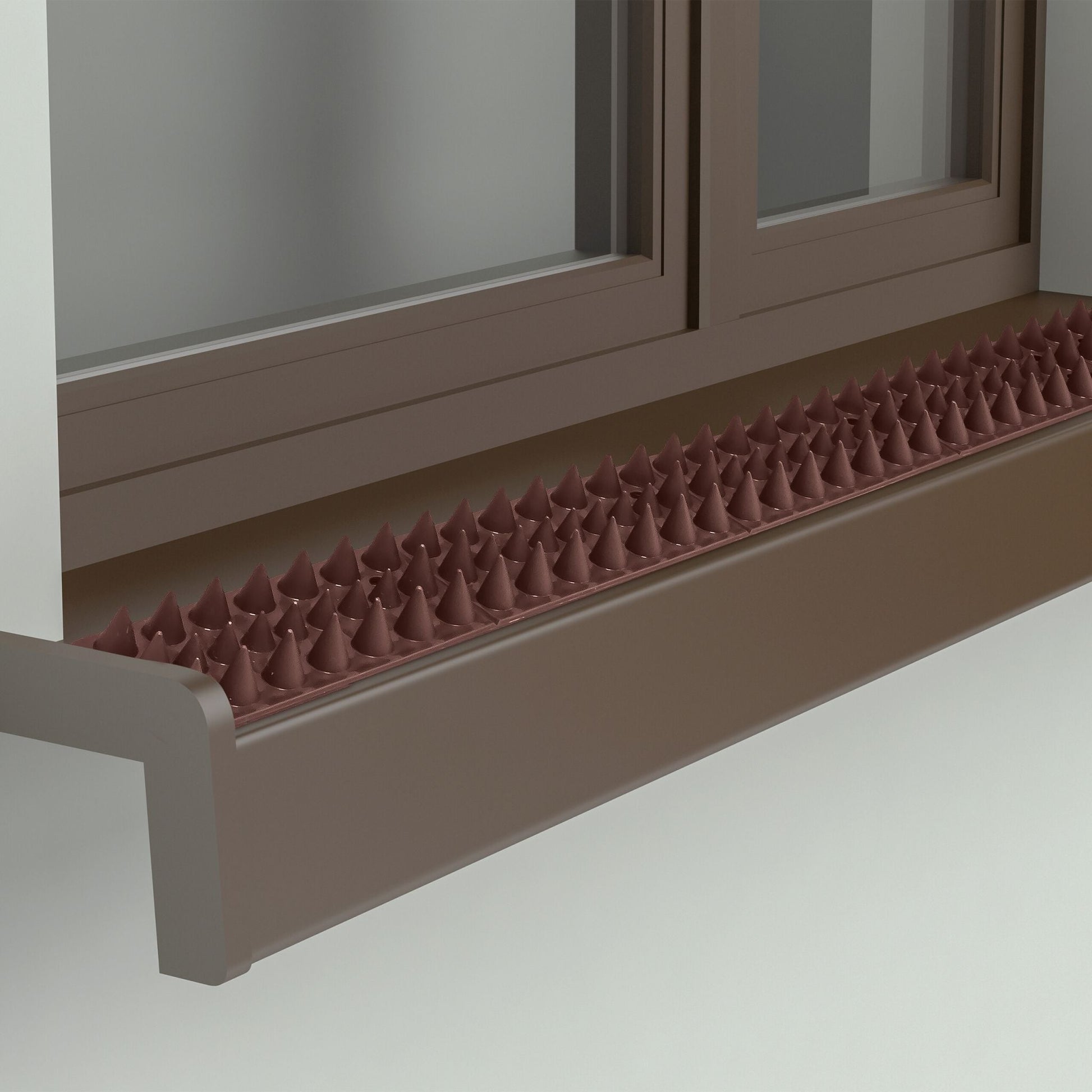Vogelabwehr Spikes Kunststoff Braun von Relaxdays