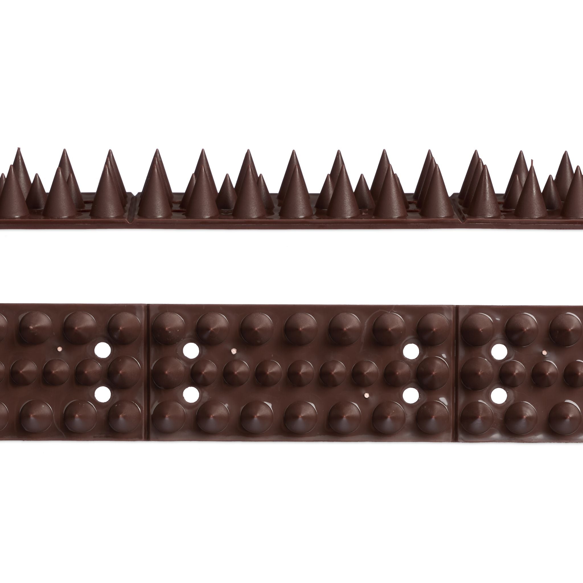 Vogelabwehr Spikes Kunststoff Braun von Relaxdays