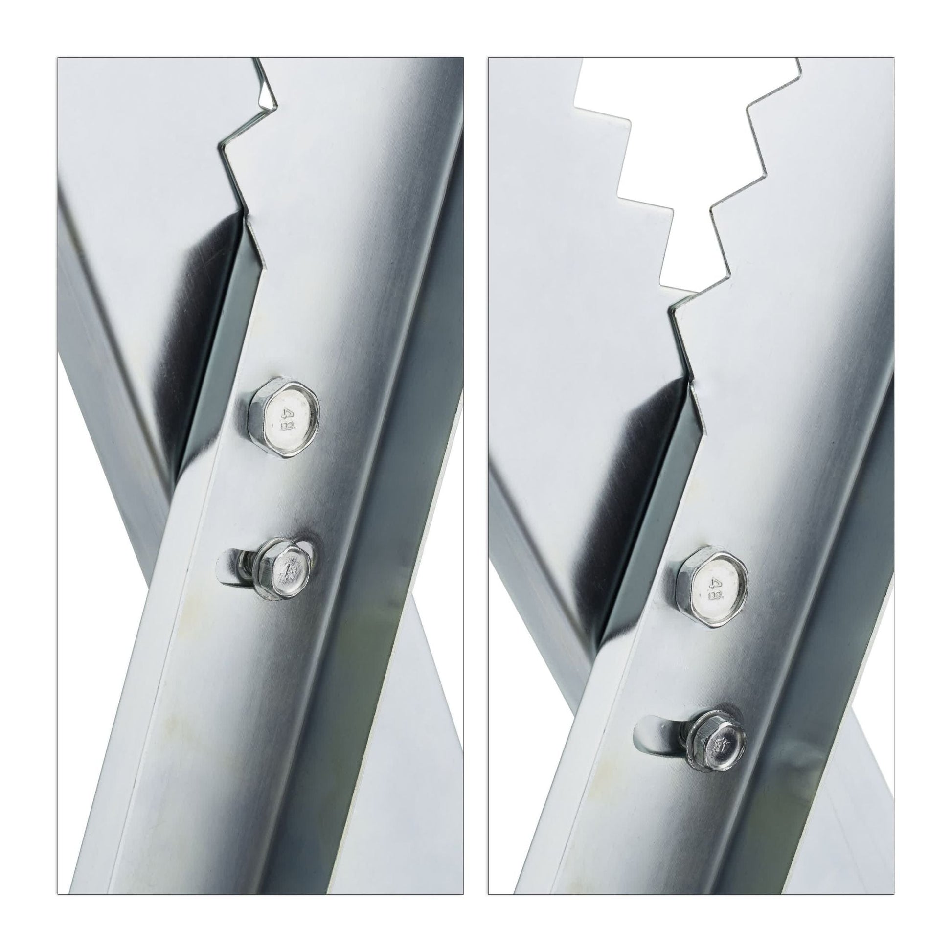 Sägebock Stahl bis 150 kg Silber von Relaxdays