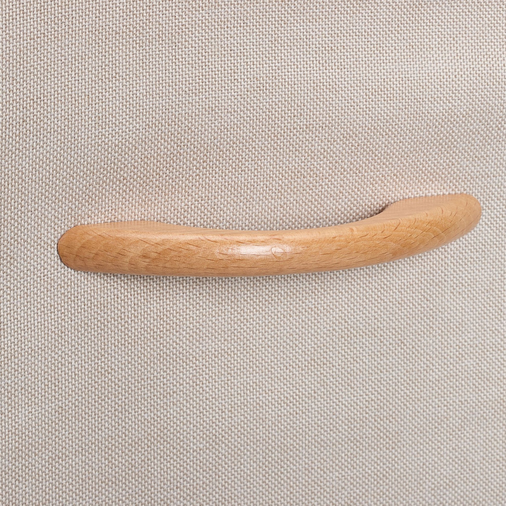 Kommode 4 Schubladen Bambus Beige-Hellbraun von Relaxdays