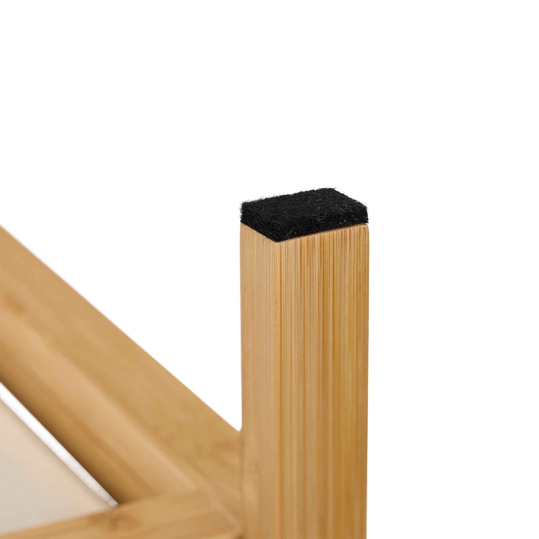 Kommode 4 Schubladen Bambus Beige-Hellbraun von Relaxdays
