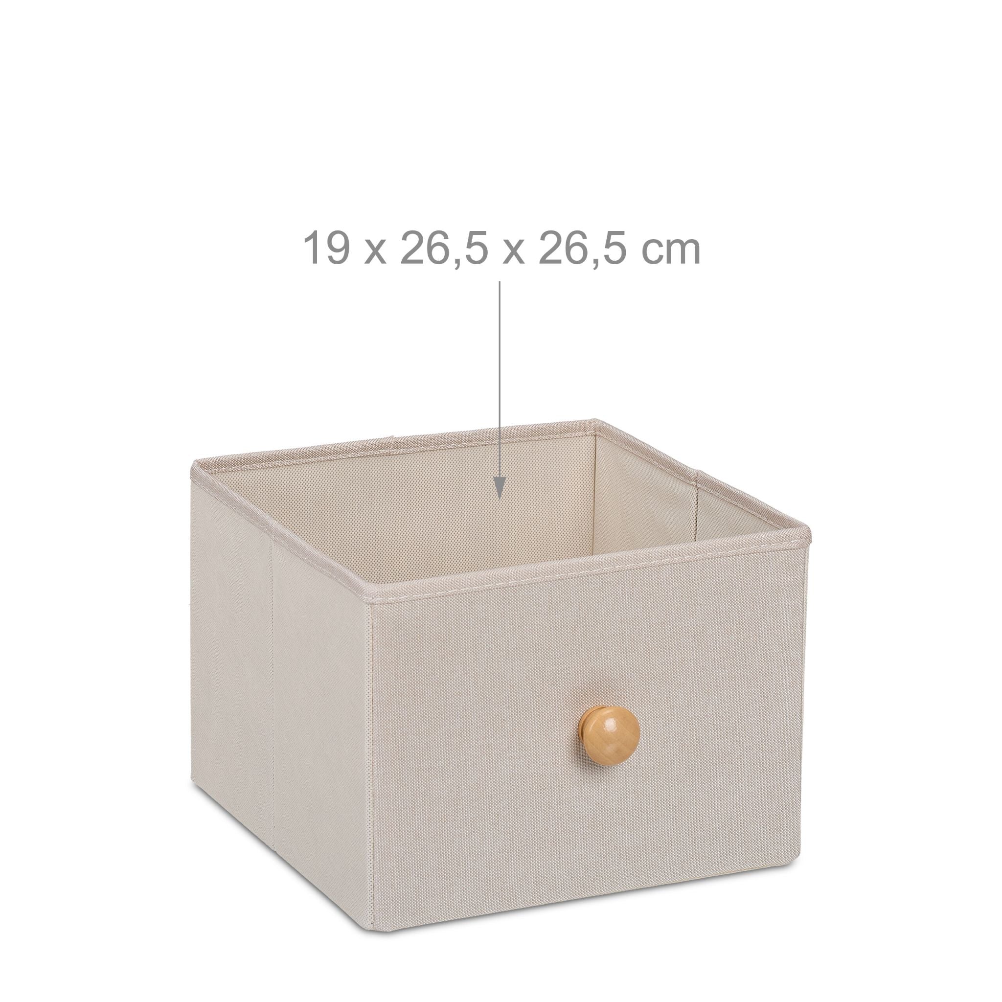 Schmale Kommode mit 4 Schubladen Beige-Hellbraun