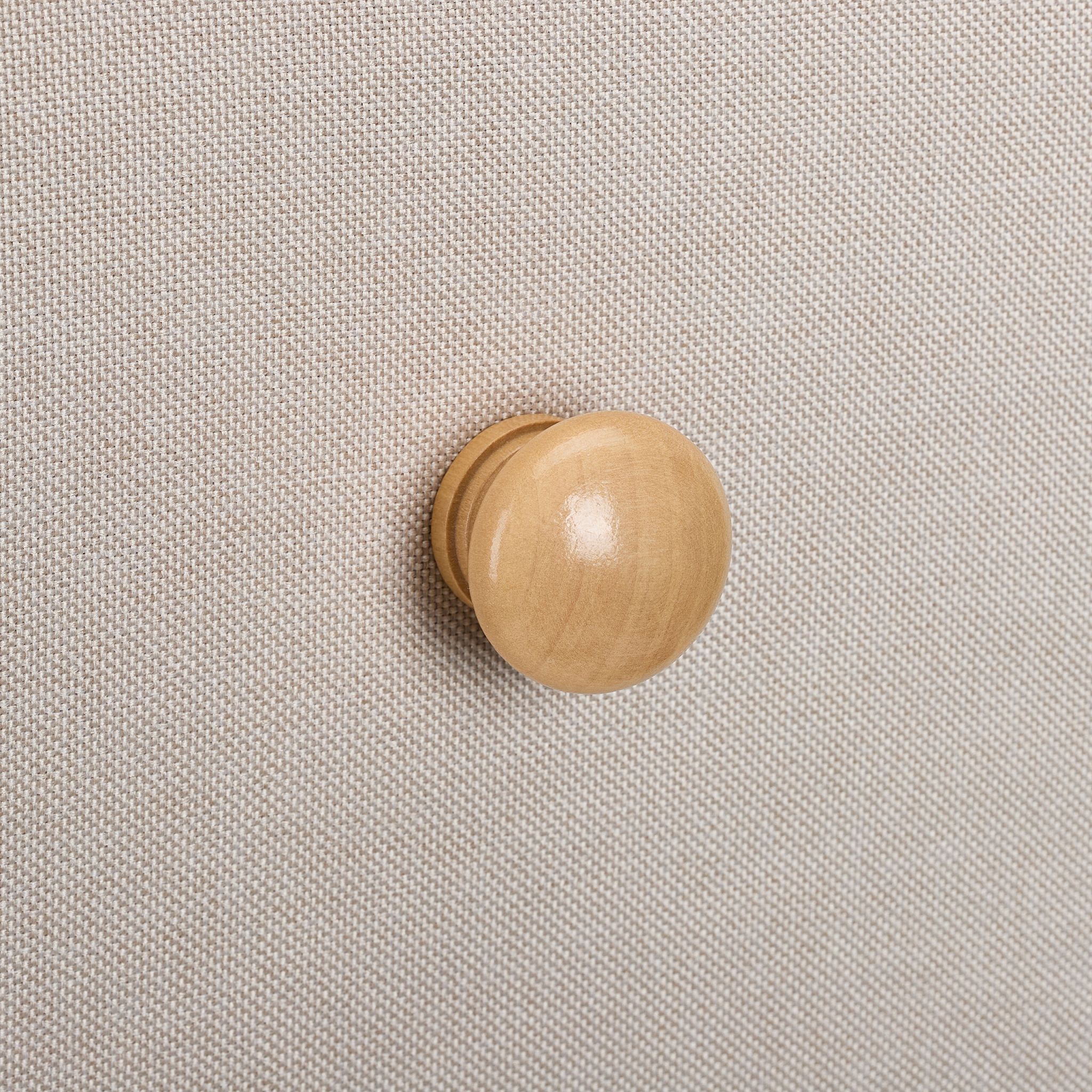 Schmale Kommode mit 4 Schubladen Beige-Hellbraun