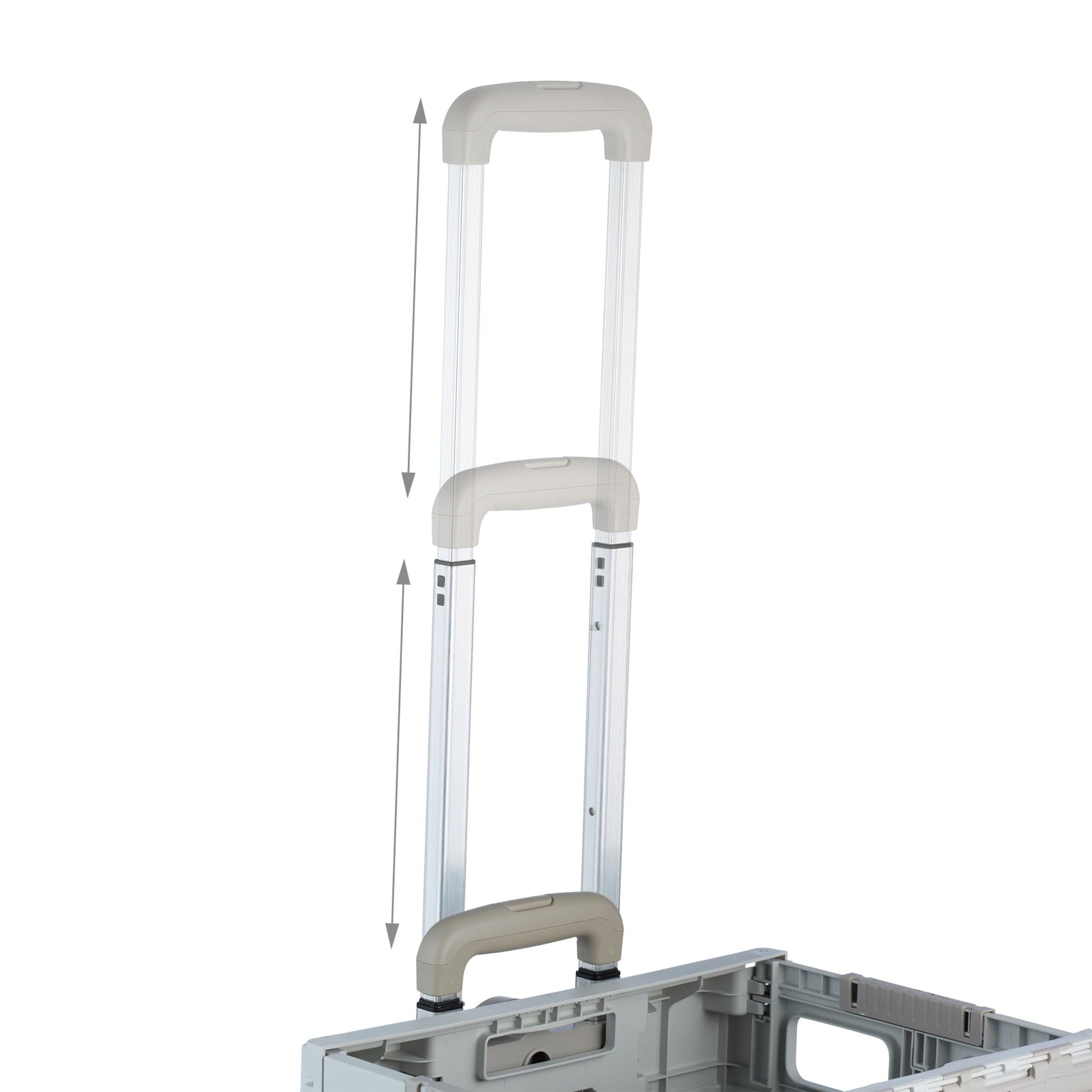 Einkaufstrolley Treppensteiger Weiss-Schwarz-Grau von Relaxdays