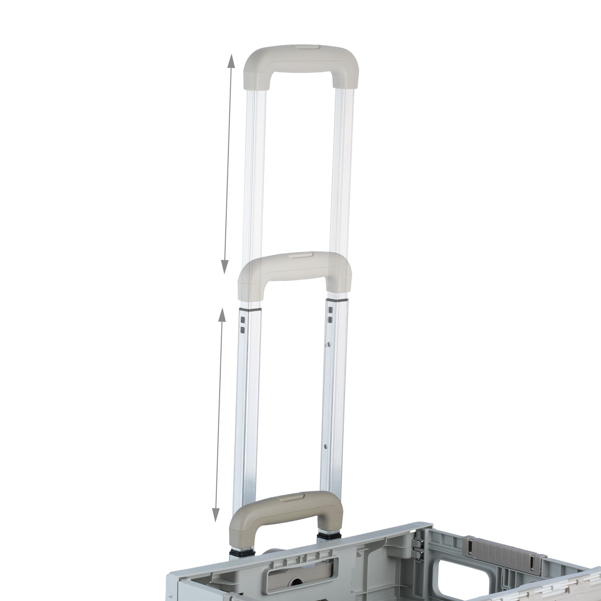 Einkaufstrolley Treppensteiger Weiss-Schwarz-Grau von Relaxdays