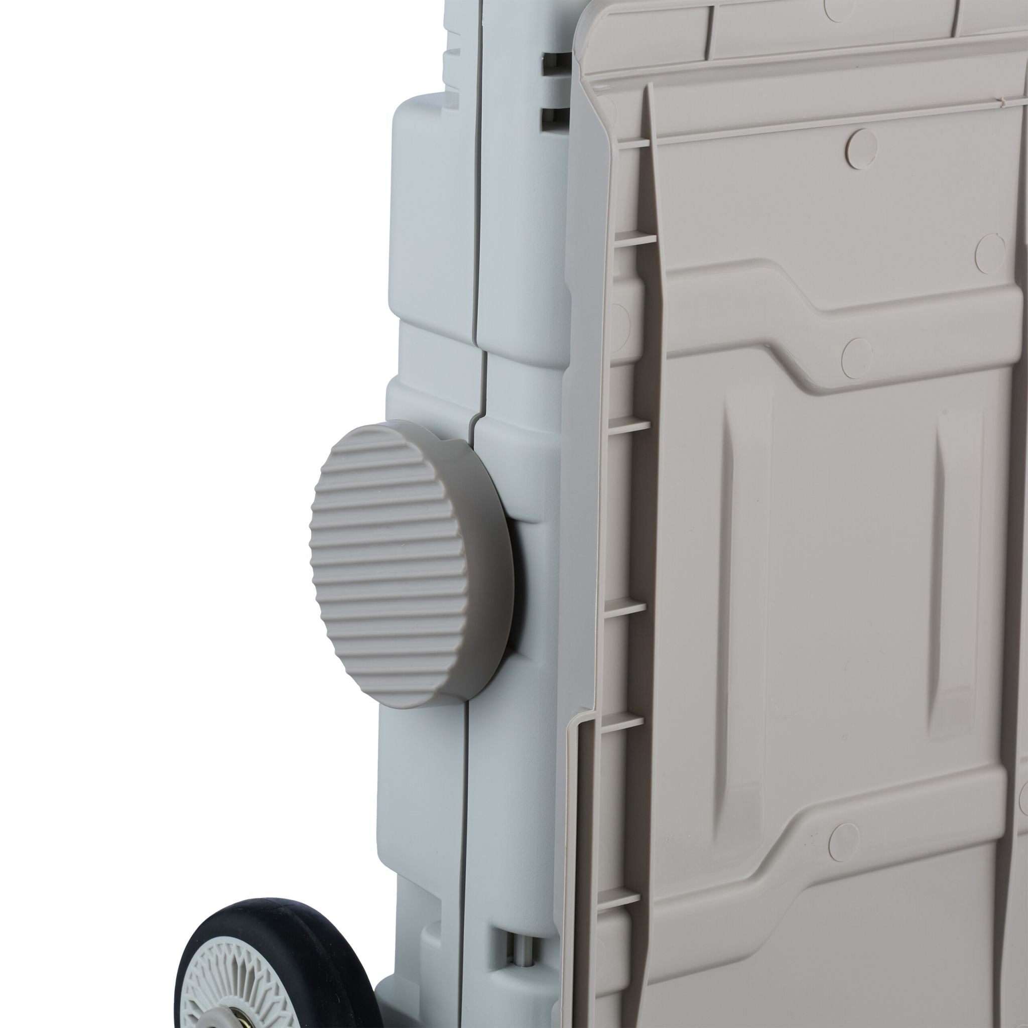 Einkaufstrolley Treppensteiger Weiss-Schwarz-Grau von Relaxdays