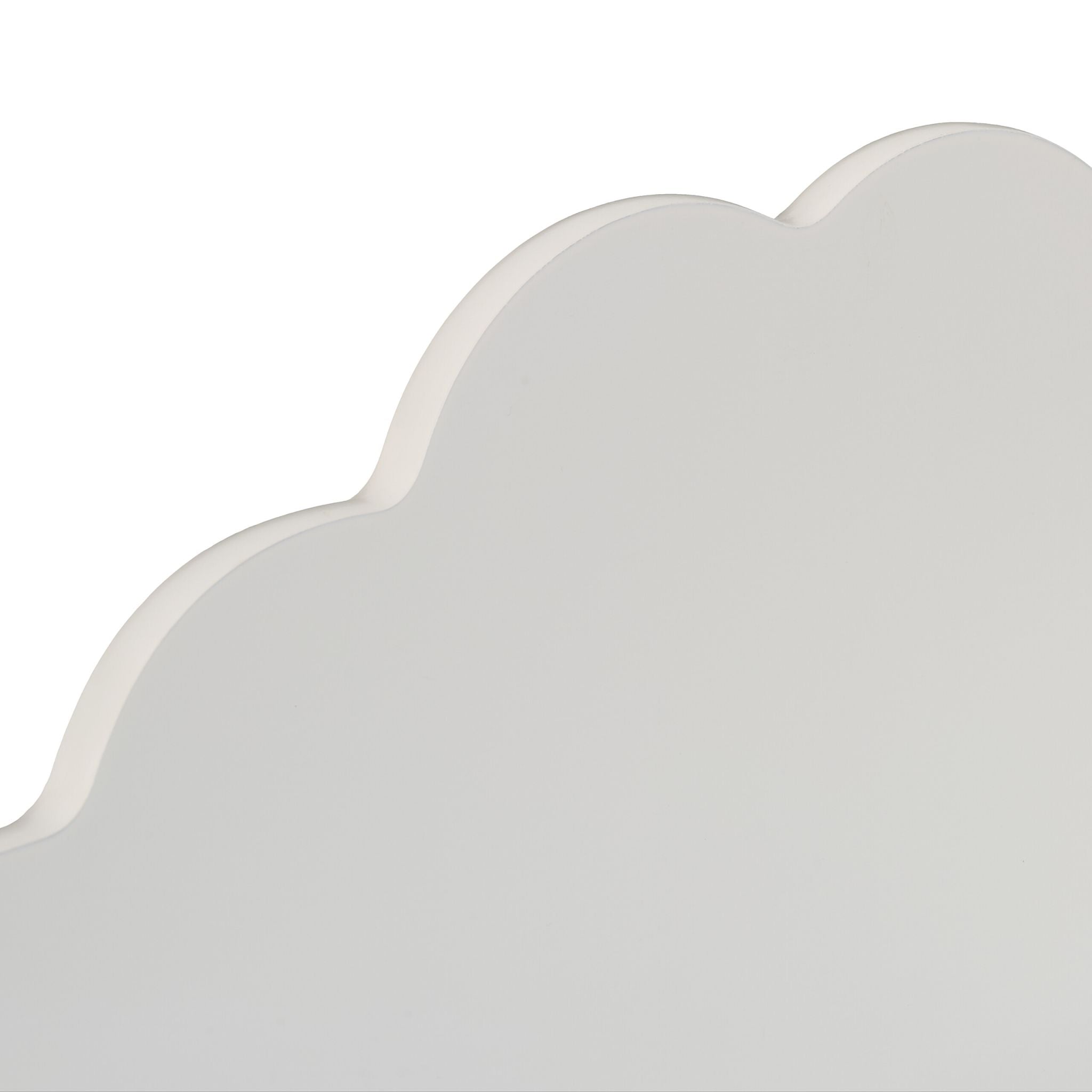 Kindertruhe Wolken-Design Weiss-Hellbraun von Relaxdays