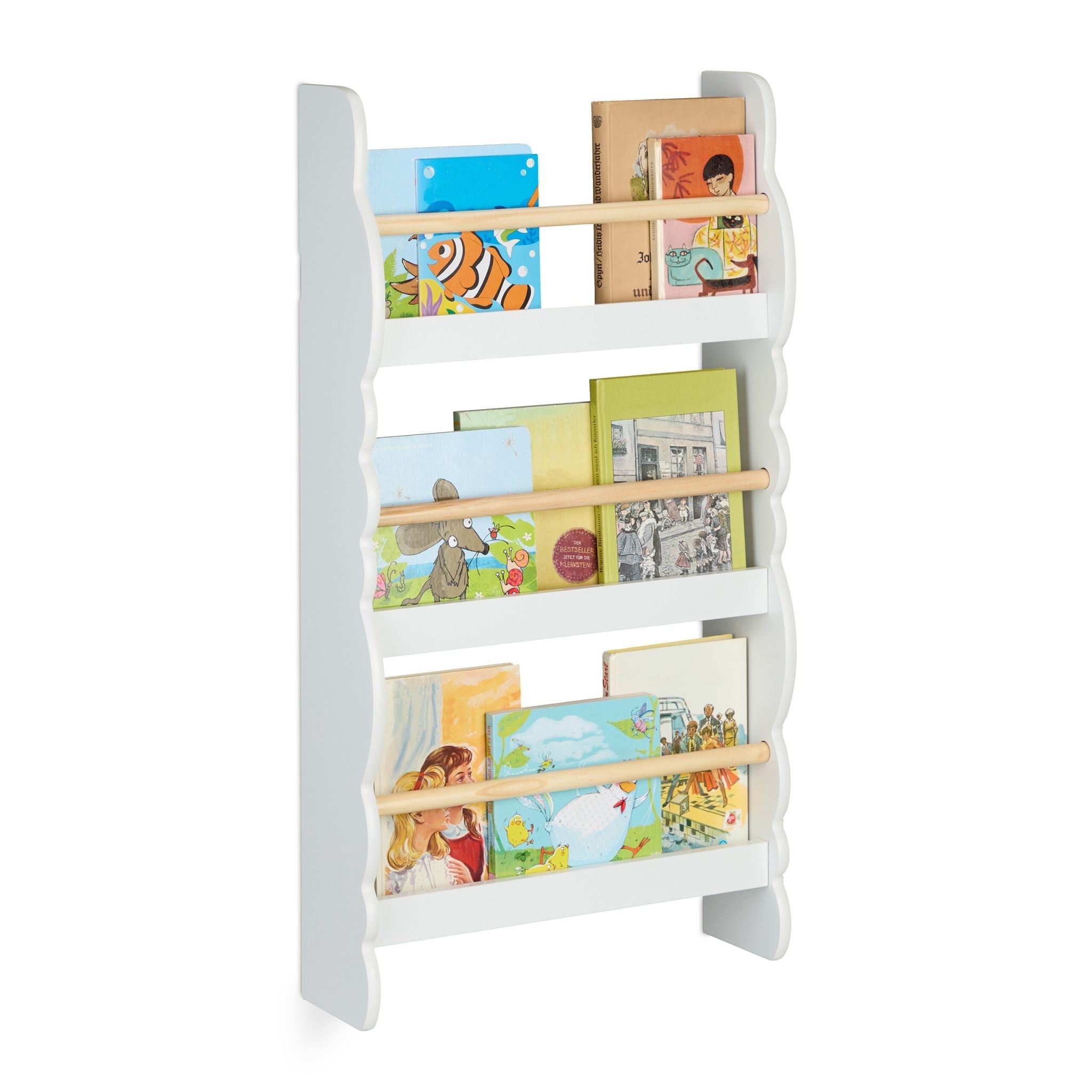 Bücherregal Kinder Wolke Weiss-Hellbraun von guteszeug.ch
