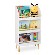 Bücherregal Kinder mit 3 Fächern Weiss-Hellbraun von guteszeug.ch