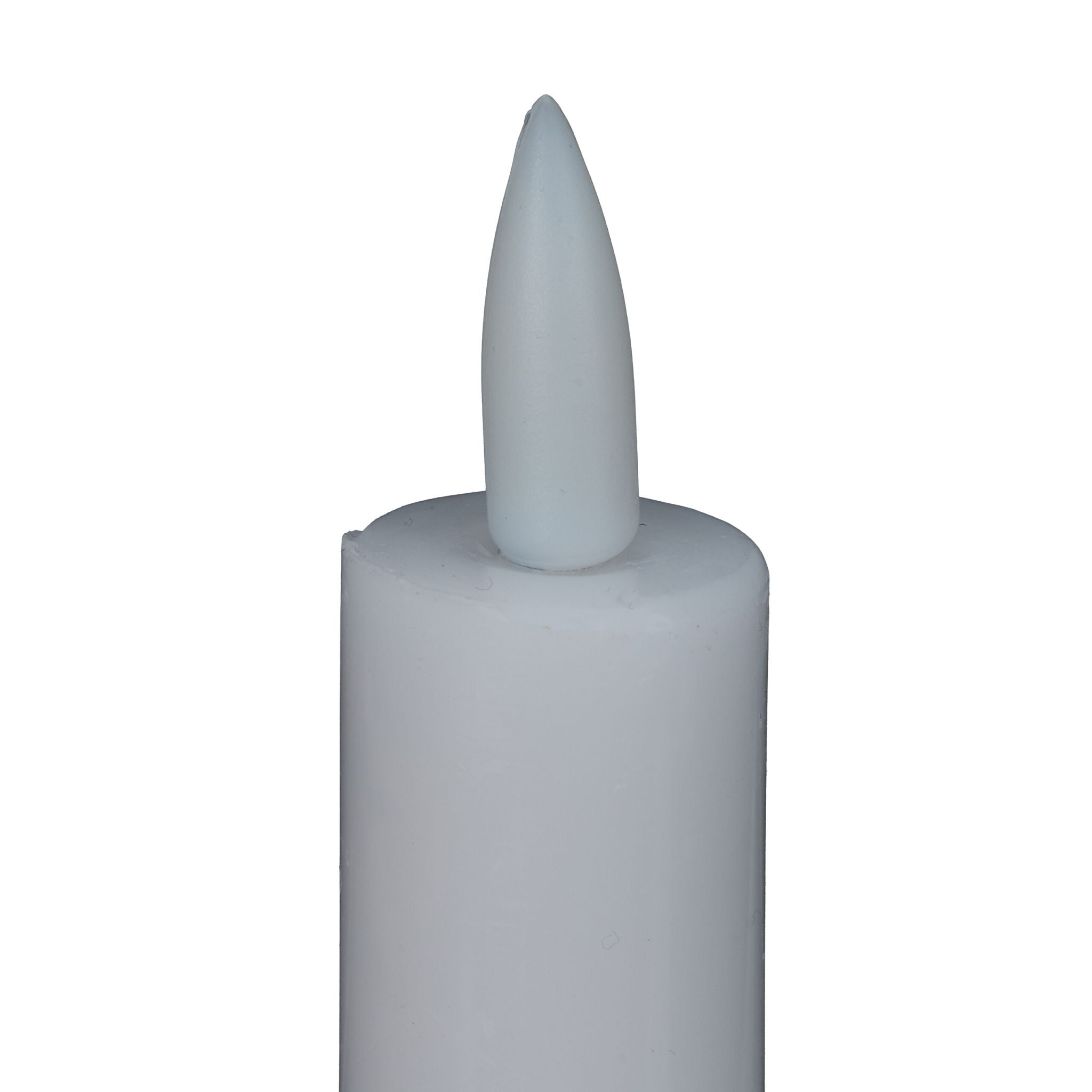 LED Stabkerzen mit Timer 6er-Set Weiss von Relaxdays