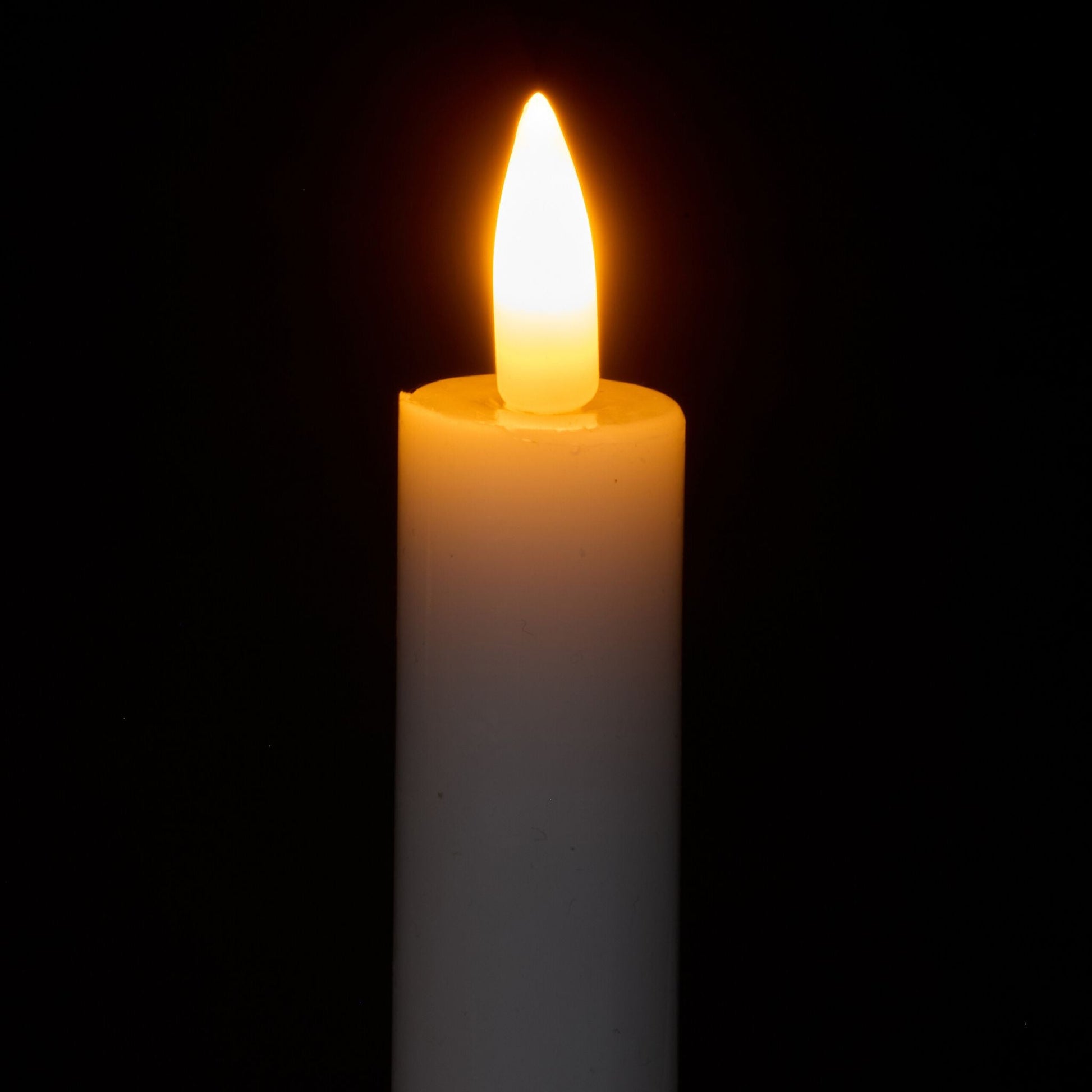 LED Stabkerzen mit Timer 6er-Set Weiss von Relaxdays