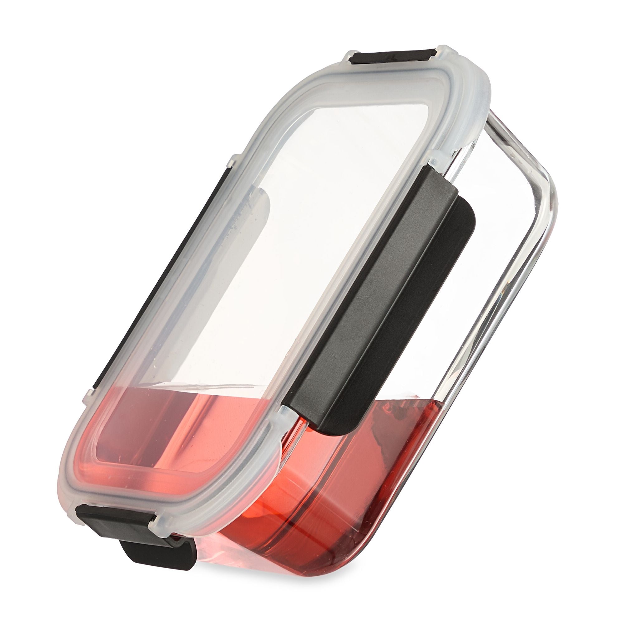Glasbehälter mit Deckel 12er-Set Schwarz-Transparent von Relaxdays
