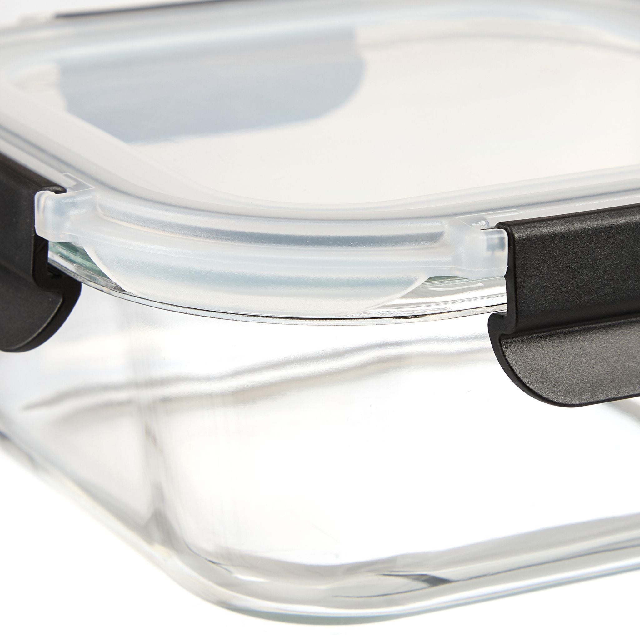 Glasbehälter mit Deckel 12er-Set Schwarz-Transparent von Relaxdays