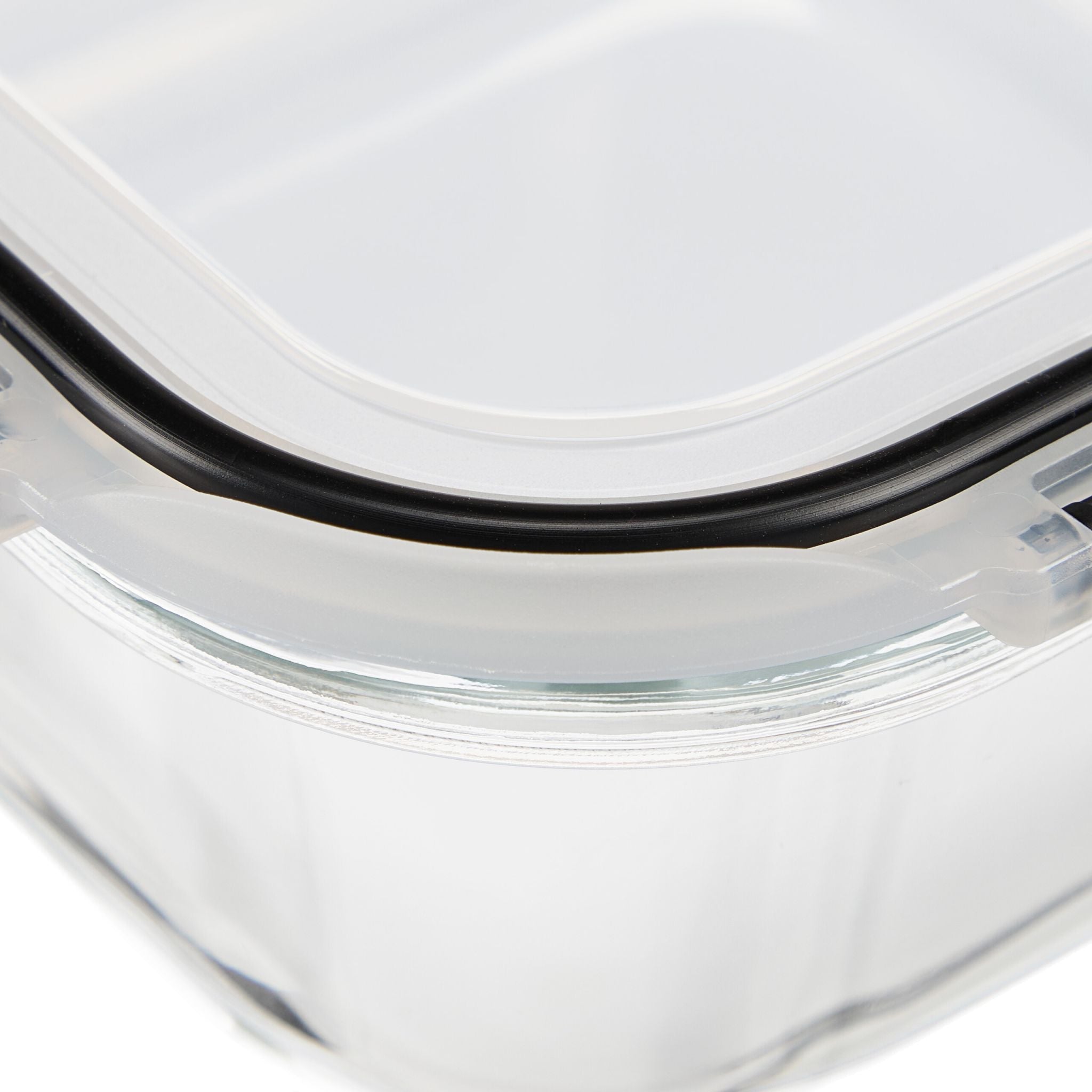 Glasbehälter mit Deckel 12er-Set Schwarz-Transparent von Relaxdays