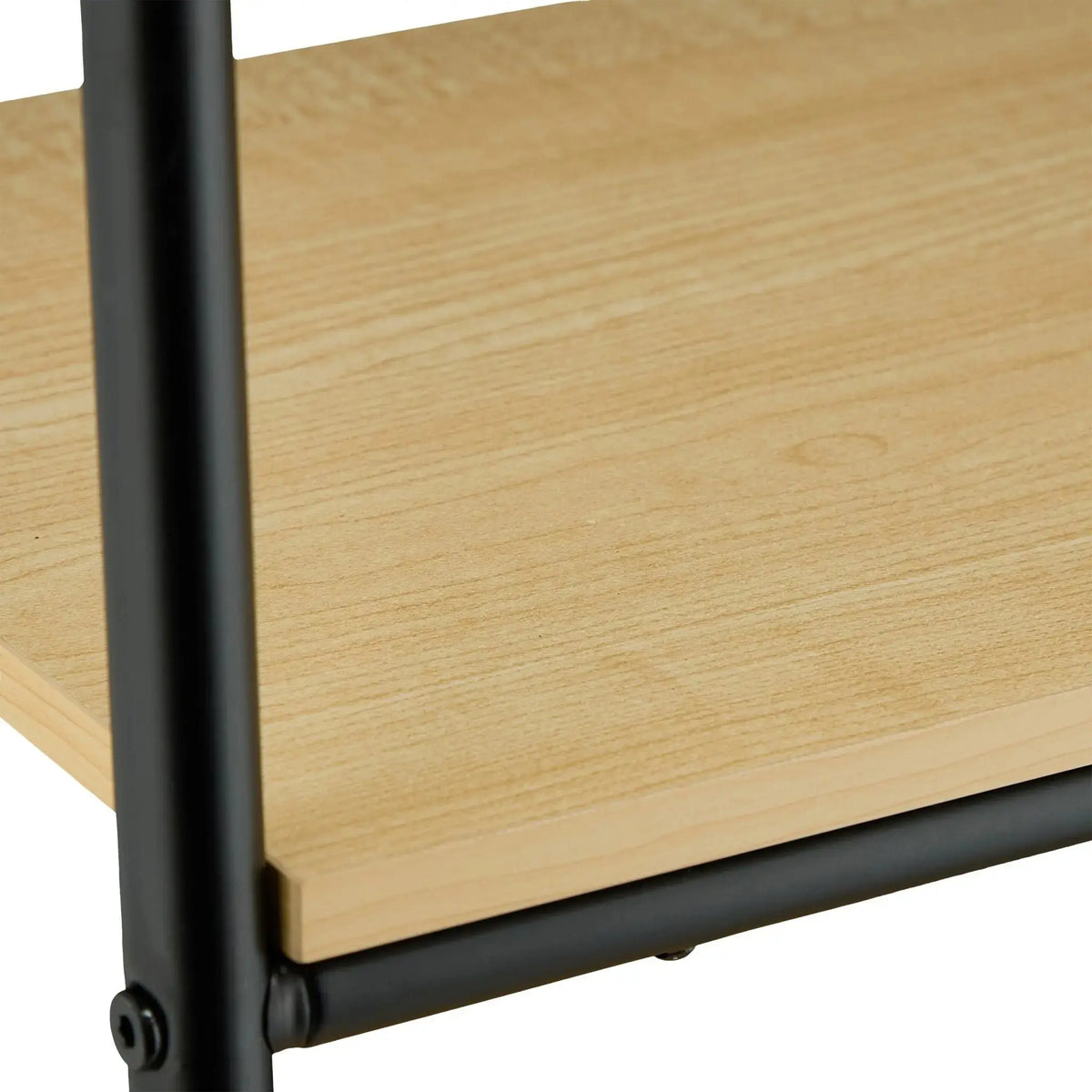 Garderobe mit Regal Hellbraun-Schwarz von Relaxdays
