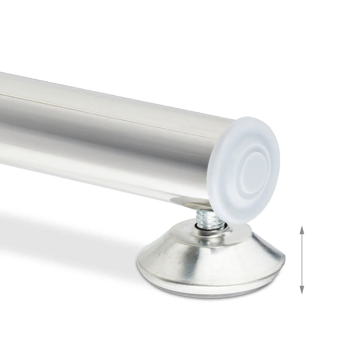 Kleiderständer mit 2 Kleiderstangen Silber von Relaxdays