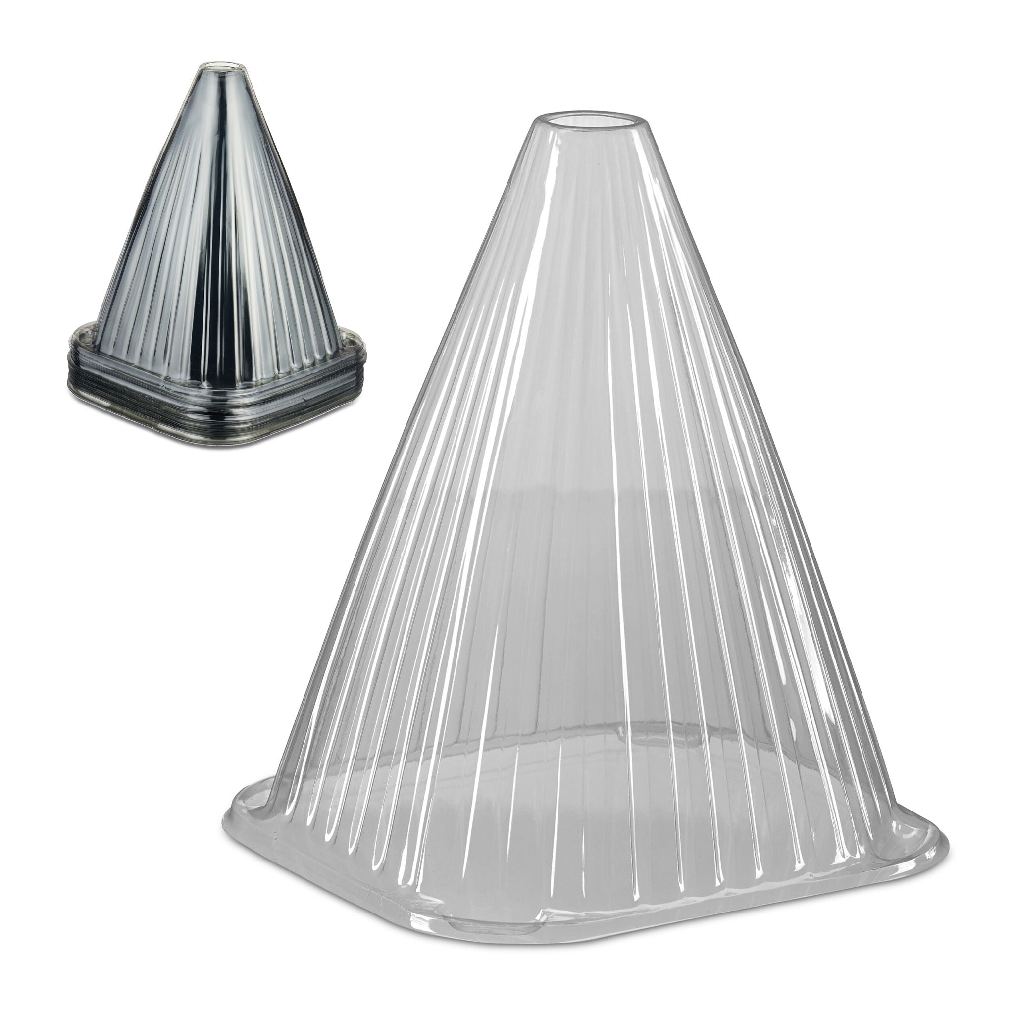 Pflanzenhut 10er-Set Grau von Relaxdays