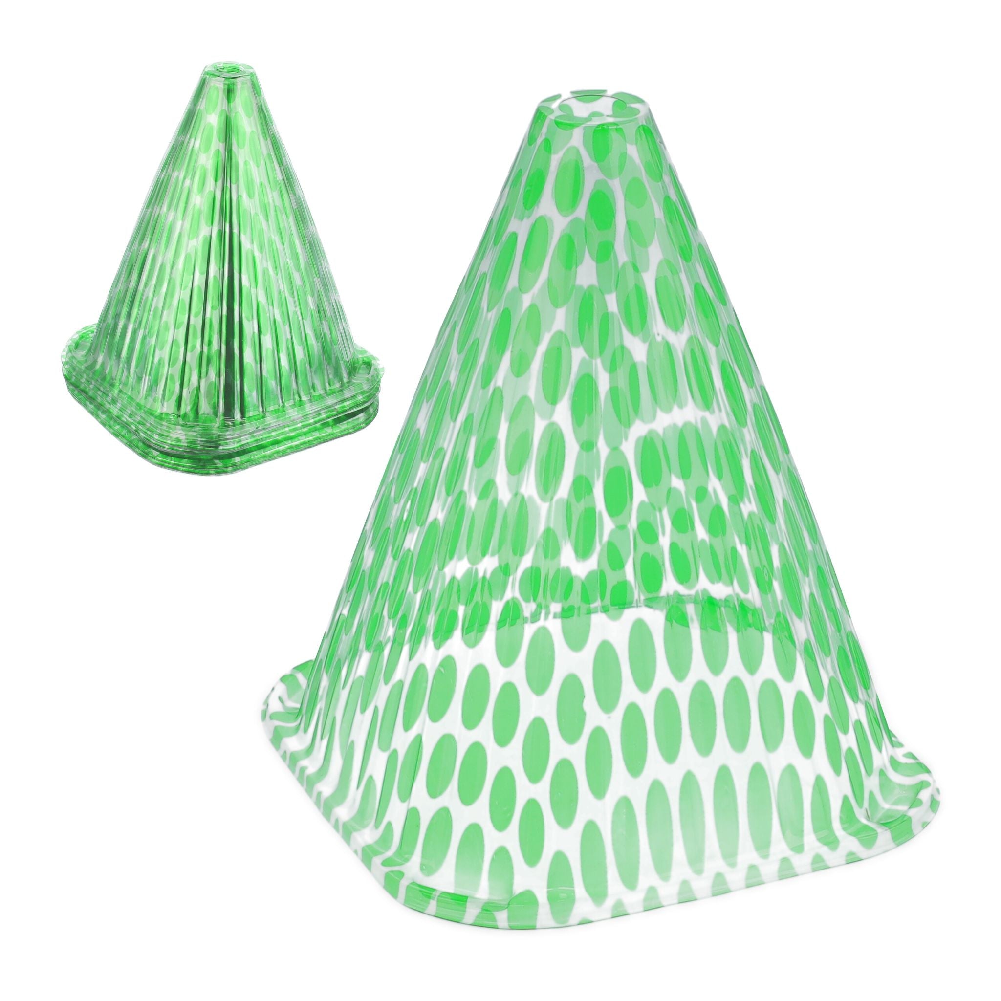 Pflanzenhut 10er-Set Grün-Transparent von Relaxdays