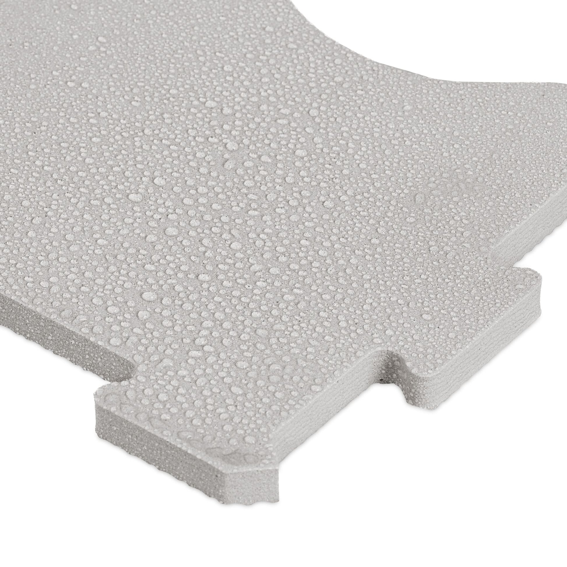 Puzzlematte Symbole Weiss-Grau von Relaxdays