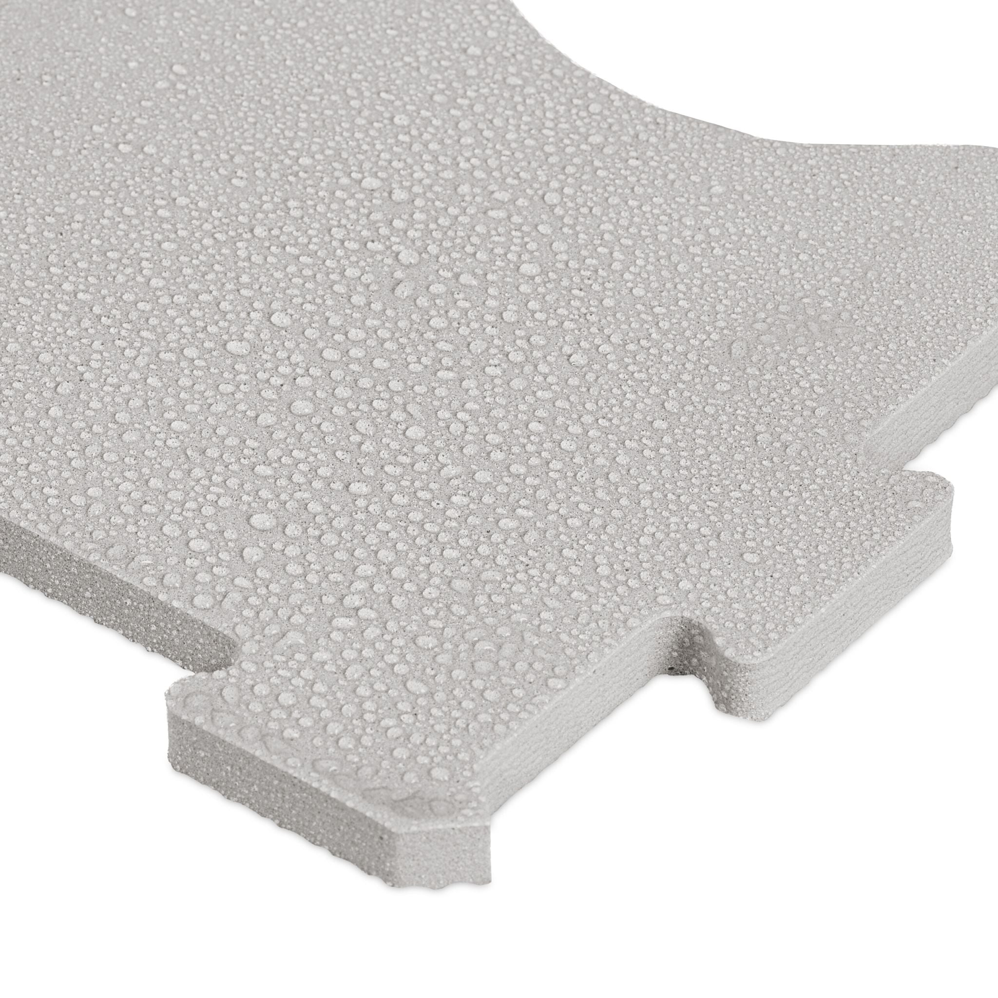 Puzzlematte Symbole Weiss-Grau von Relaxdays