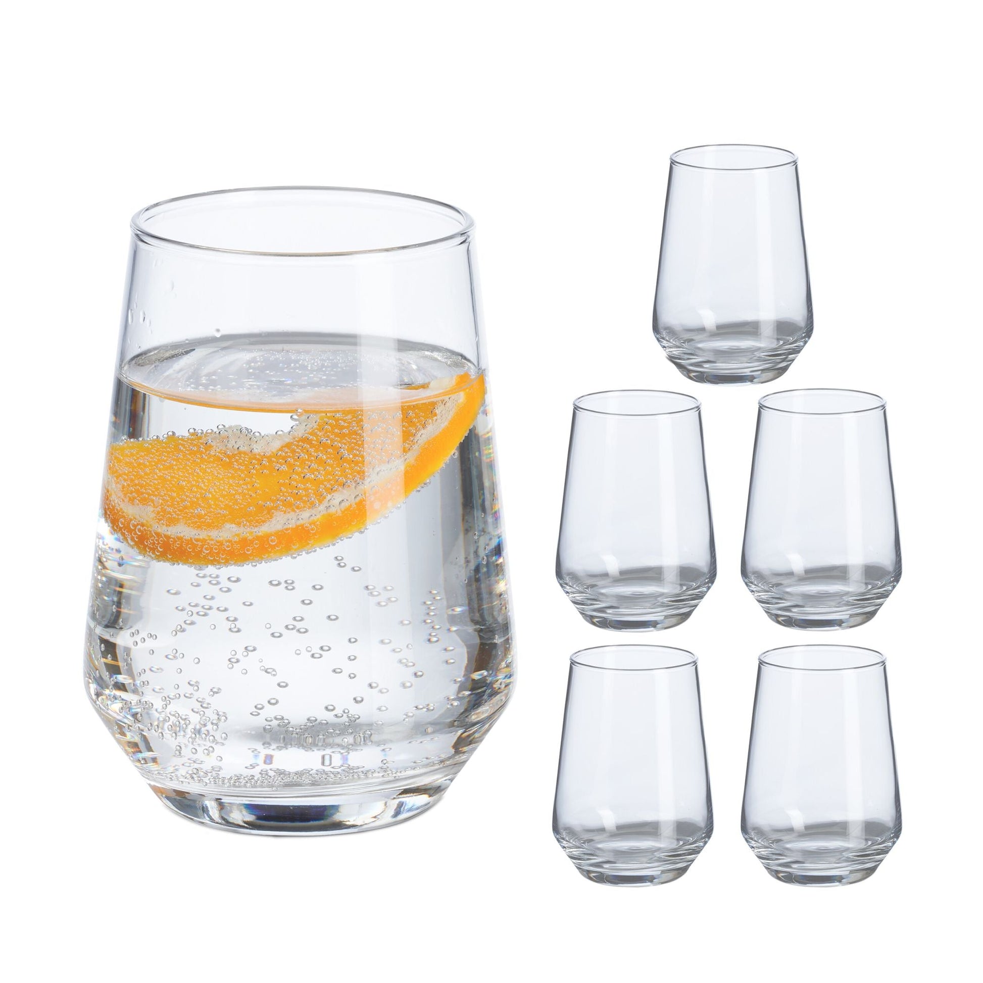 Trinkgläser 6er-Set Transparent von Relaxdays
