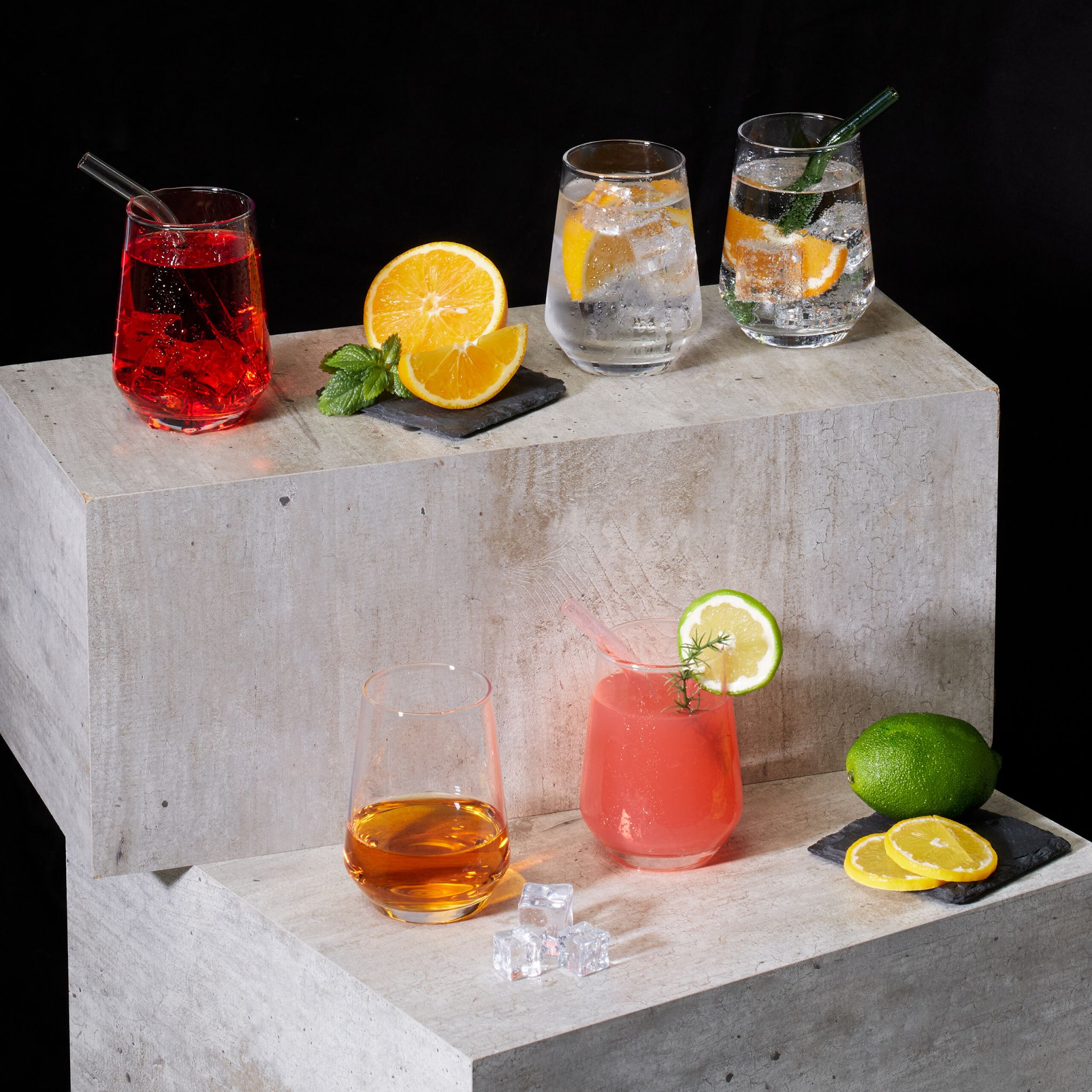 Trinkgläser 6er-Set Transparent von Relaxdays