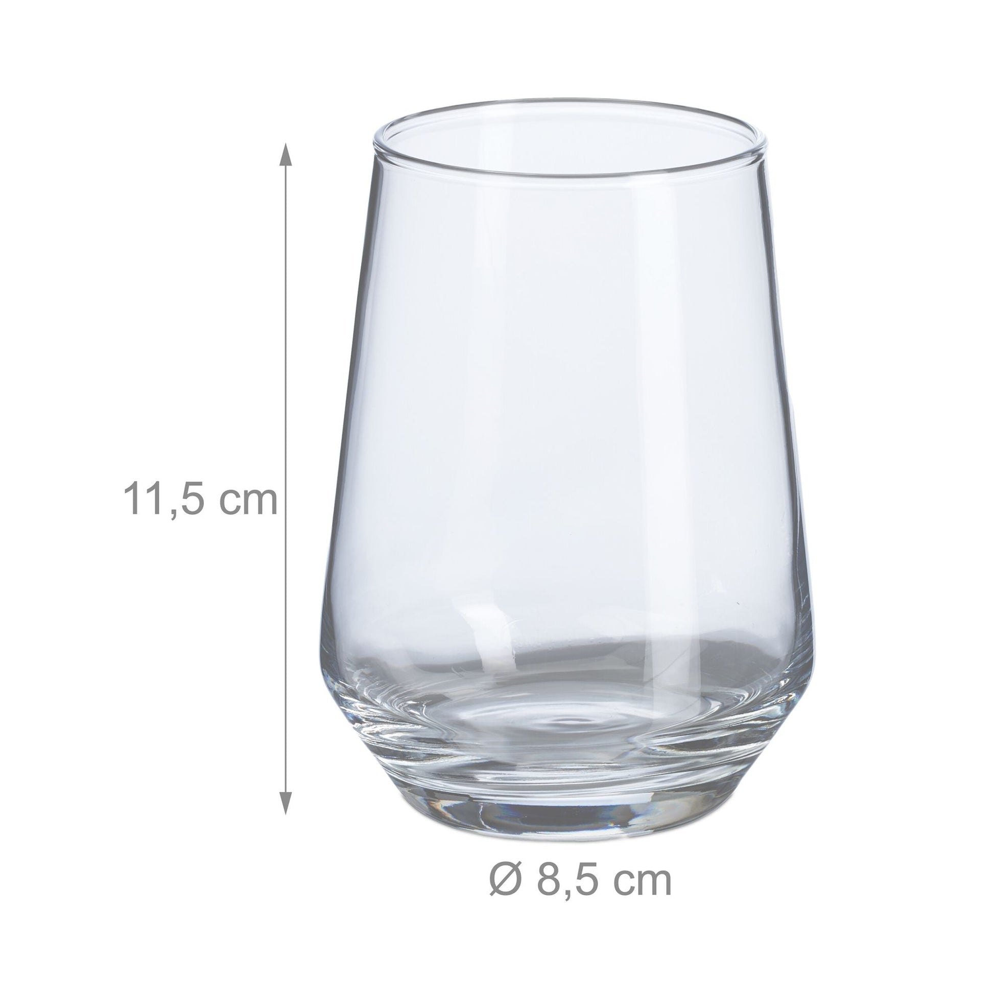 Trinkgläser 6er-Set Transparent von Relaxdays