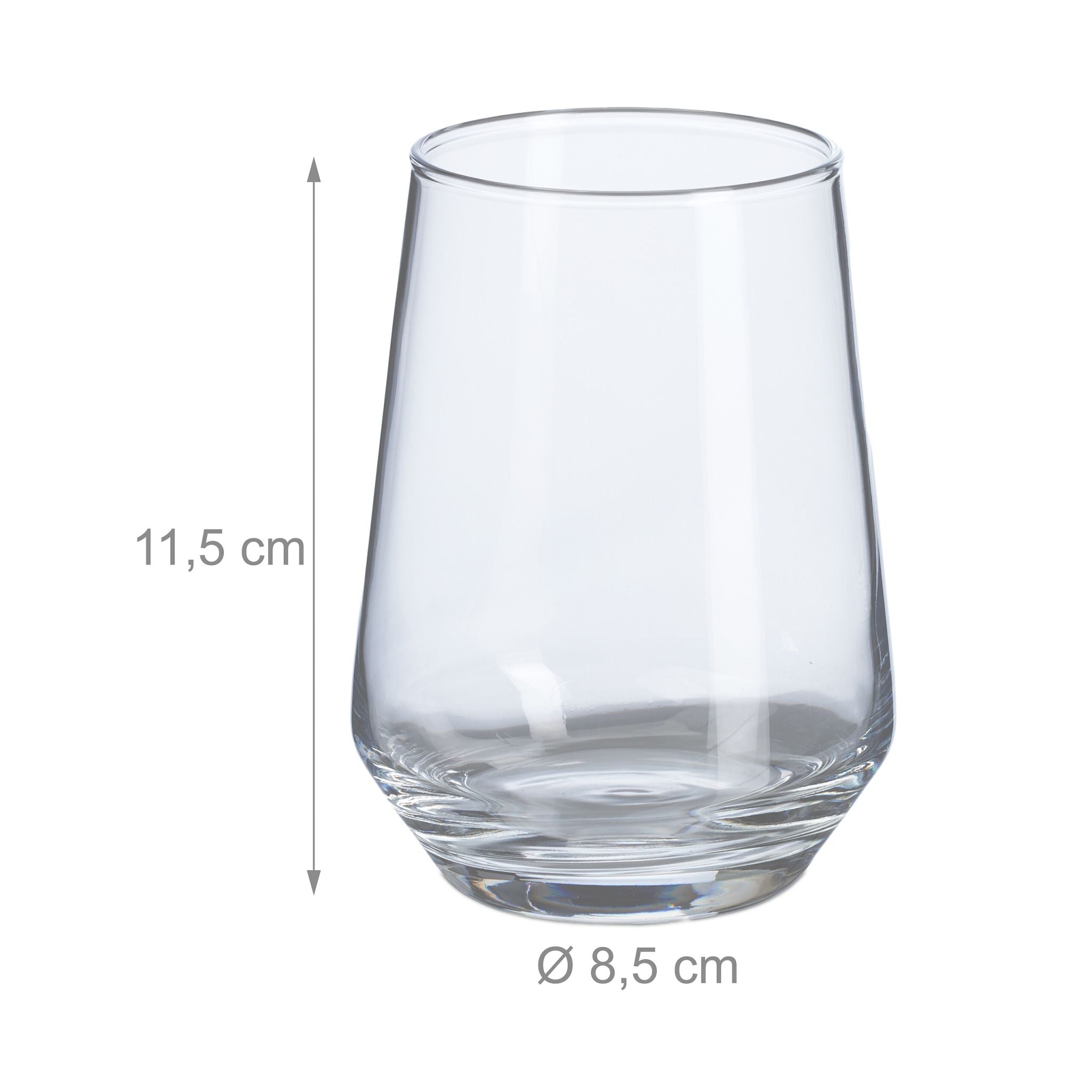 Trinkgläser 6er-Set Transparent von Relaxdays