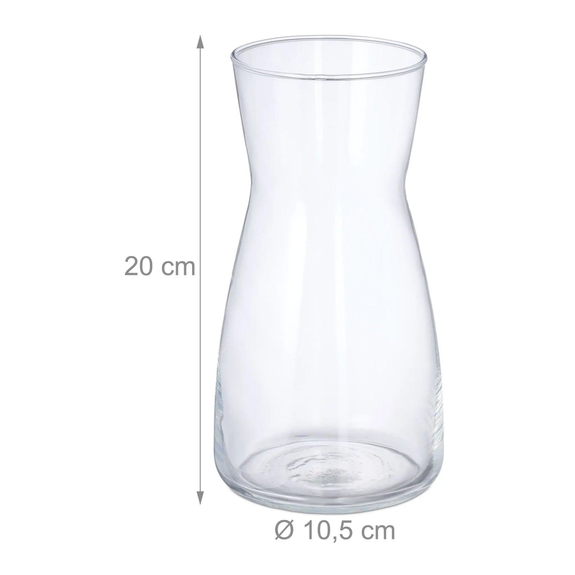 Blumenvase Glas Transparent von Relaxdays