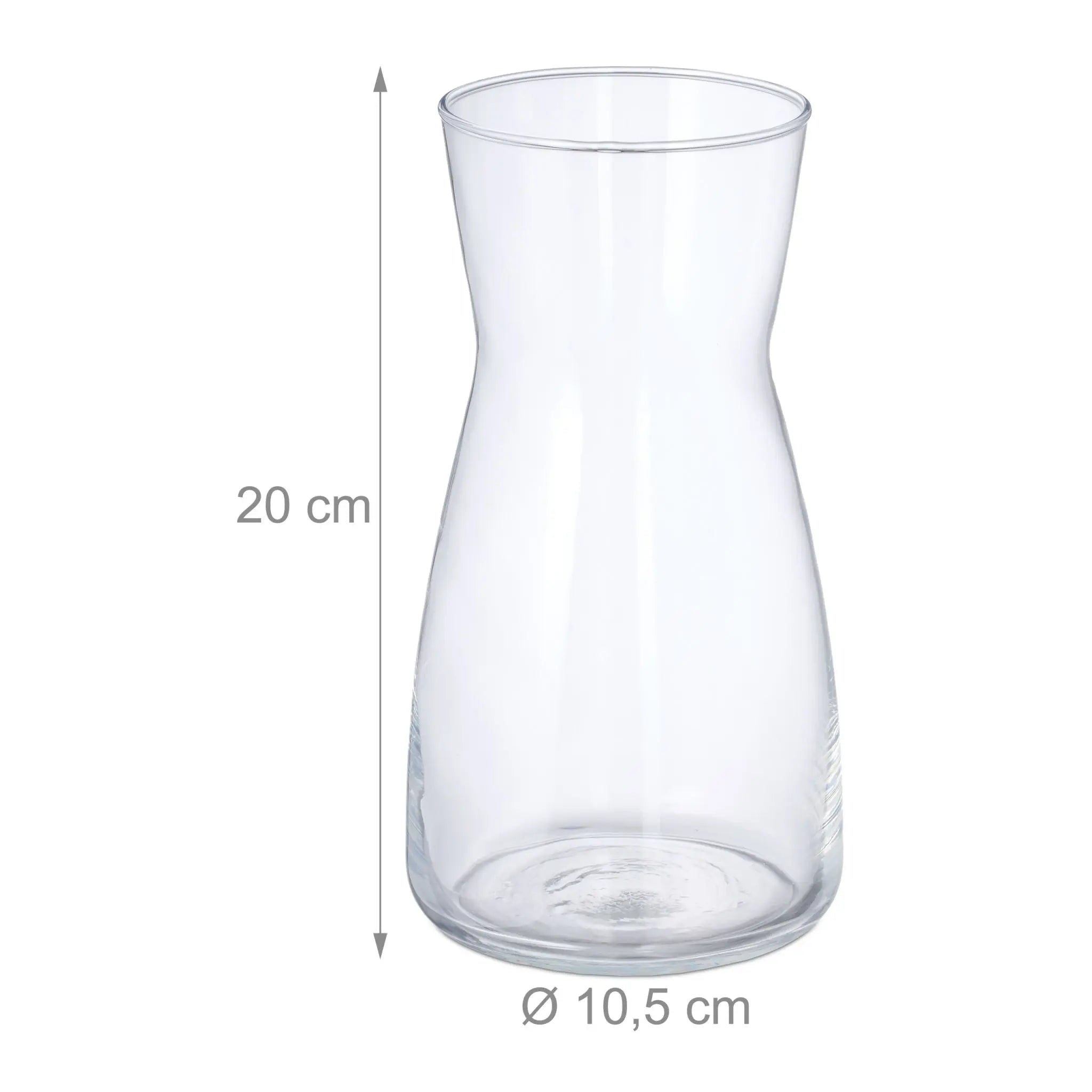 Blumenvase Glas Transparent von Relaxdays