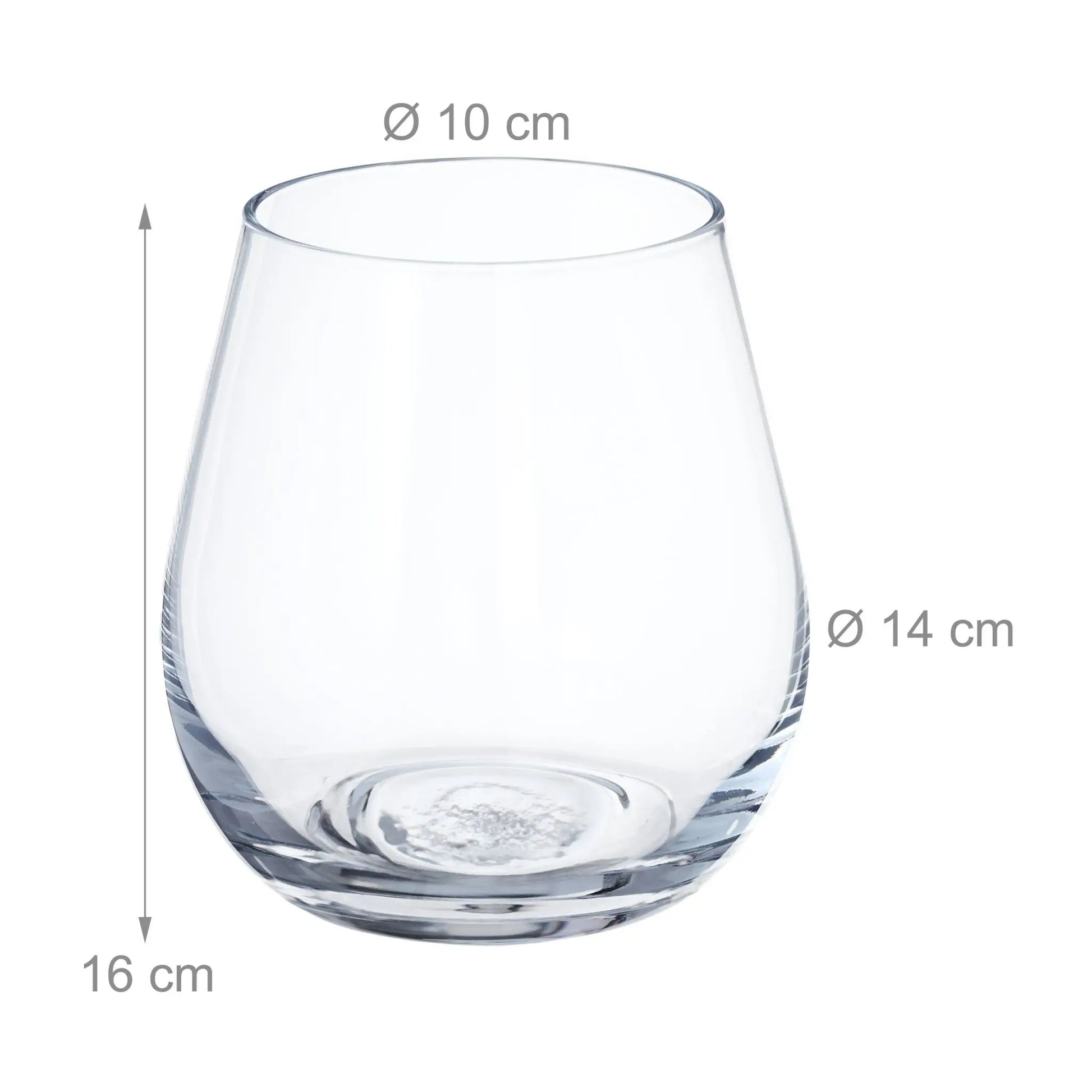 Blumenvase Glas Transparent von Relaxdays