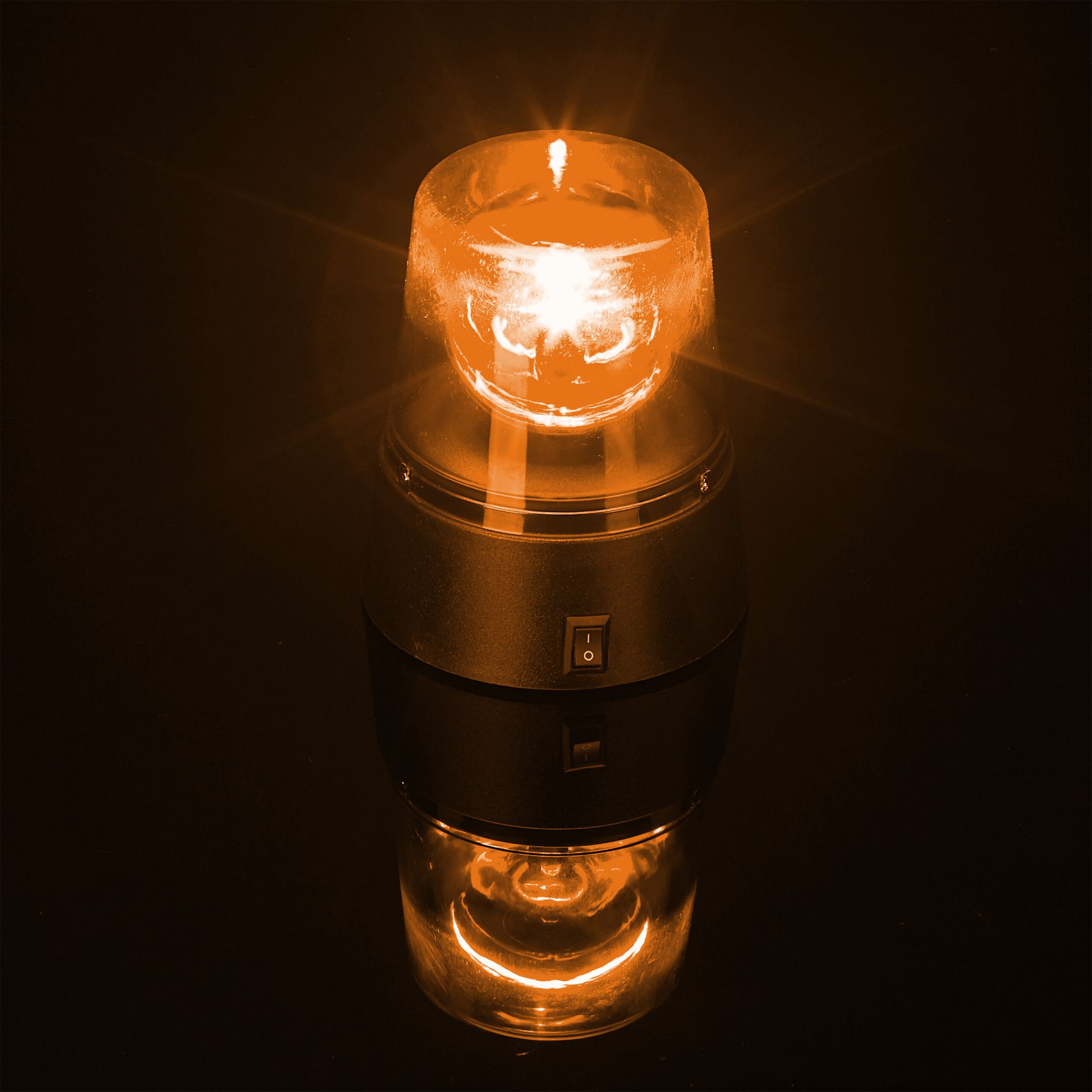 Rundumleuchte 3er-Set Blau-Gelb-Rot von Relaxdays