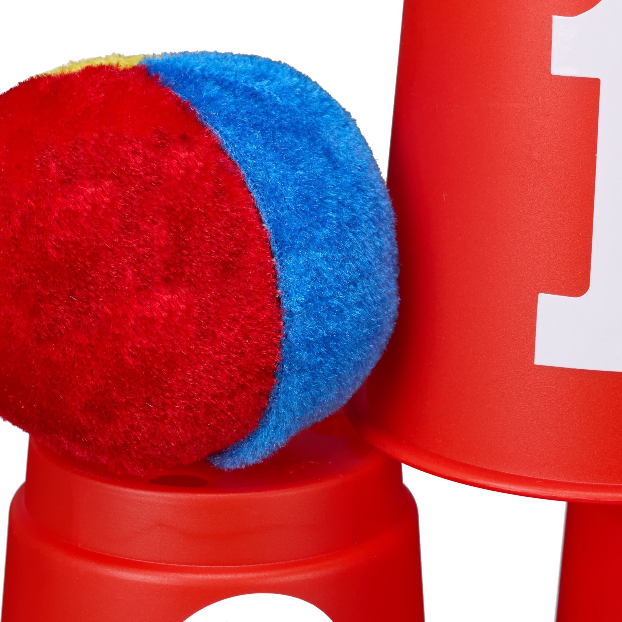 Dosenwerfen für Kinder Weiss-Gelb-Rot von Relaxdays