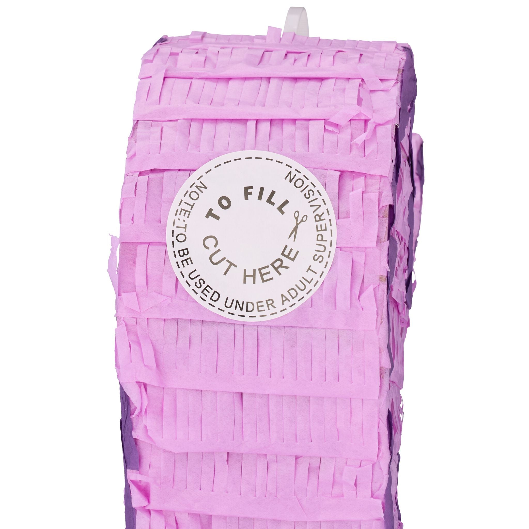 Pinata Meerjungfrau mit Stab und Maske Lila-Rosa von Relaxdays