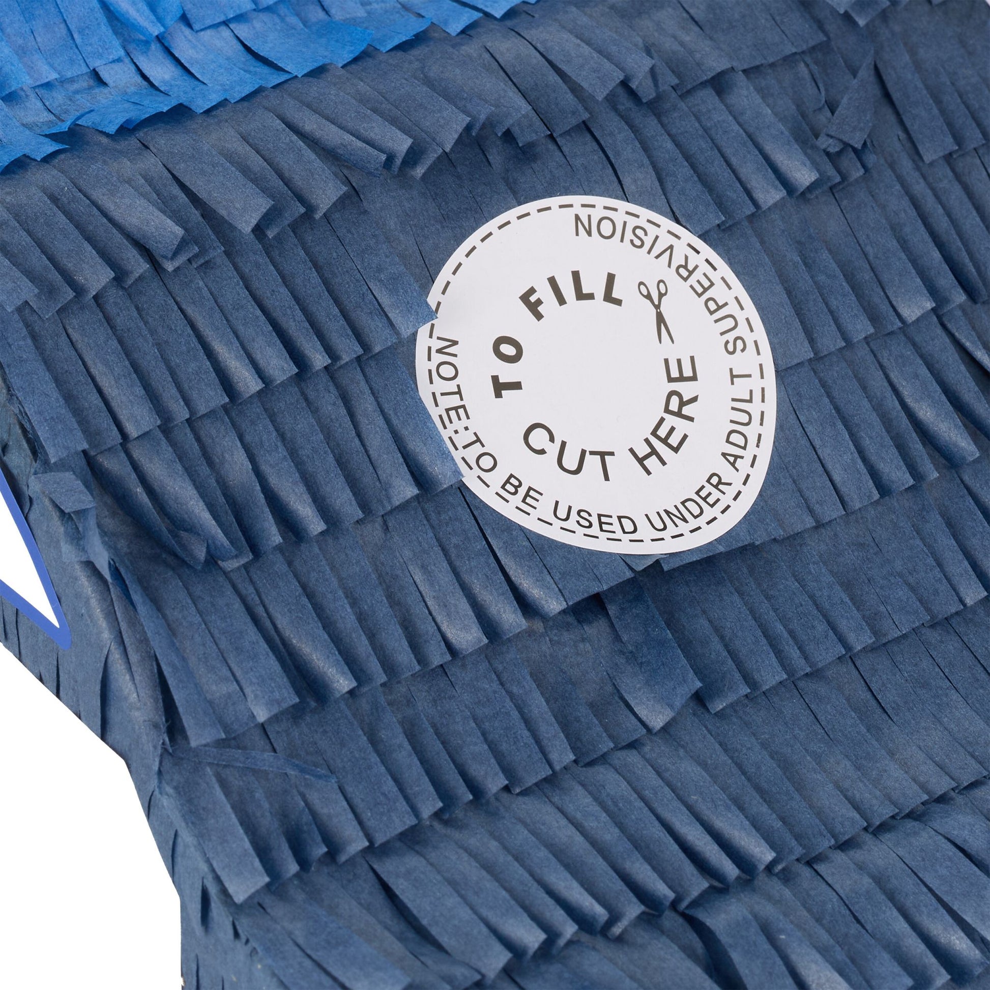 Pinata Polizei Weiss-Blau-Dunkelblau von Relaxdays