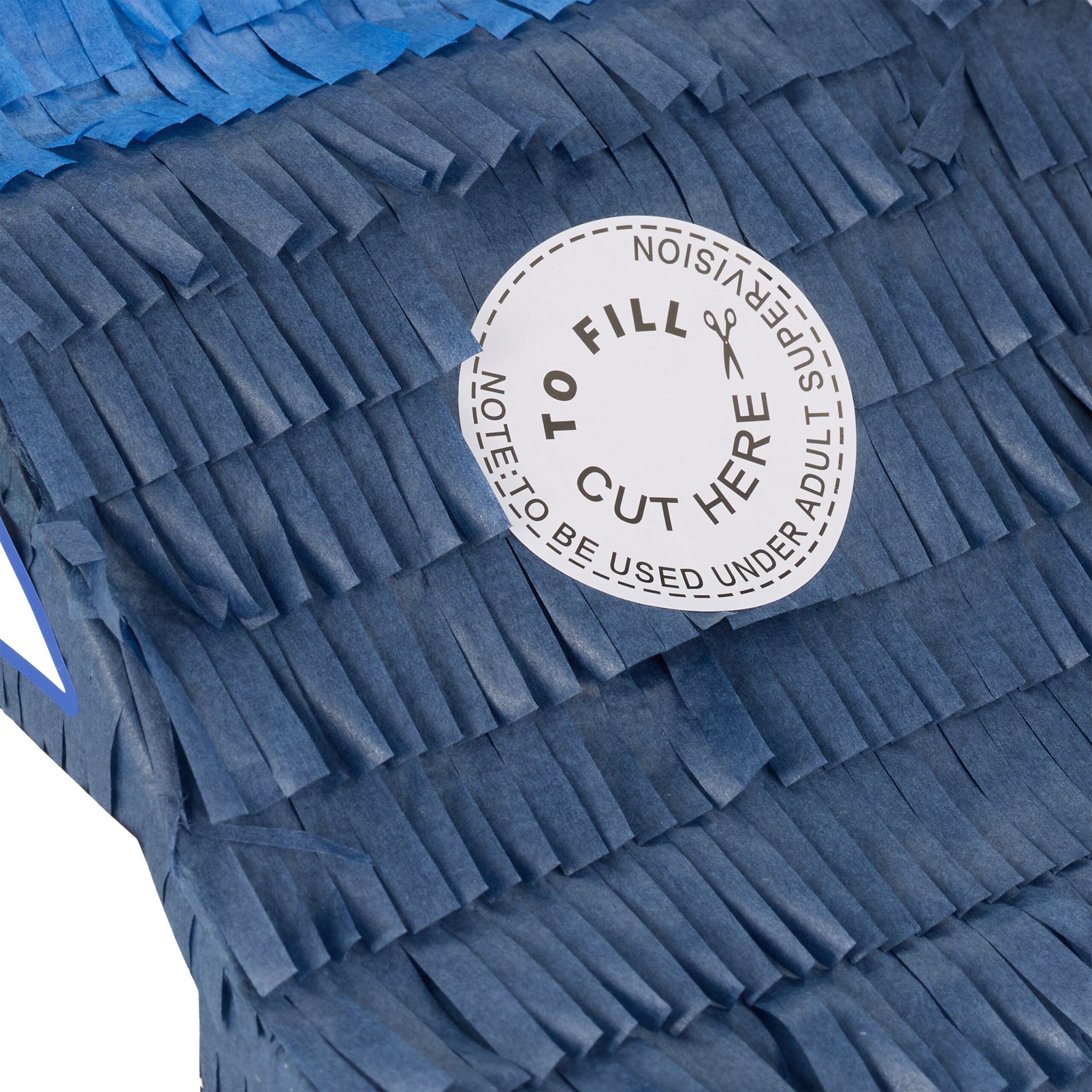 Pinata Polizei Weiss-Blau-Dunkelblau von Relaxdays