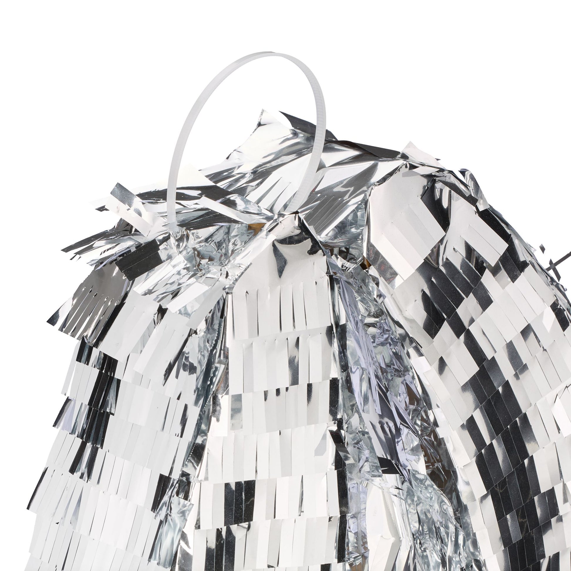 Pinata Faultier mit Stab und Maske Silber-Grau von Relaxdays